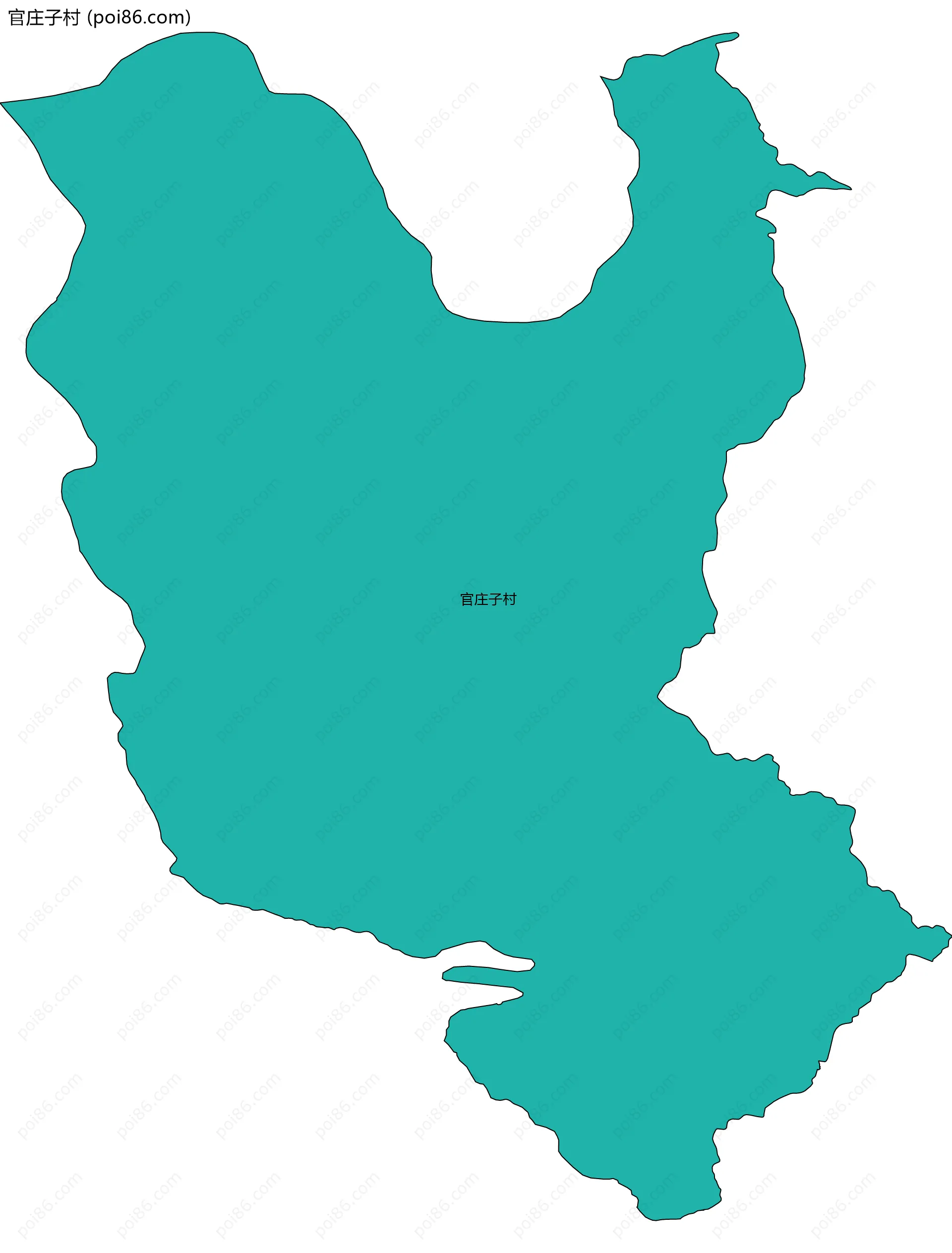 官庄子村边界地图