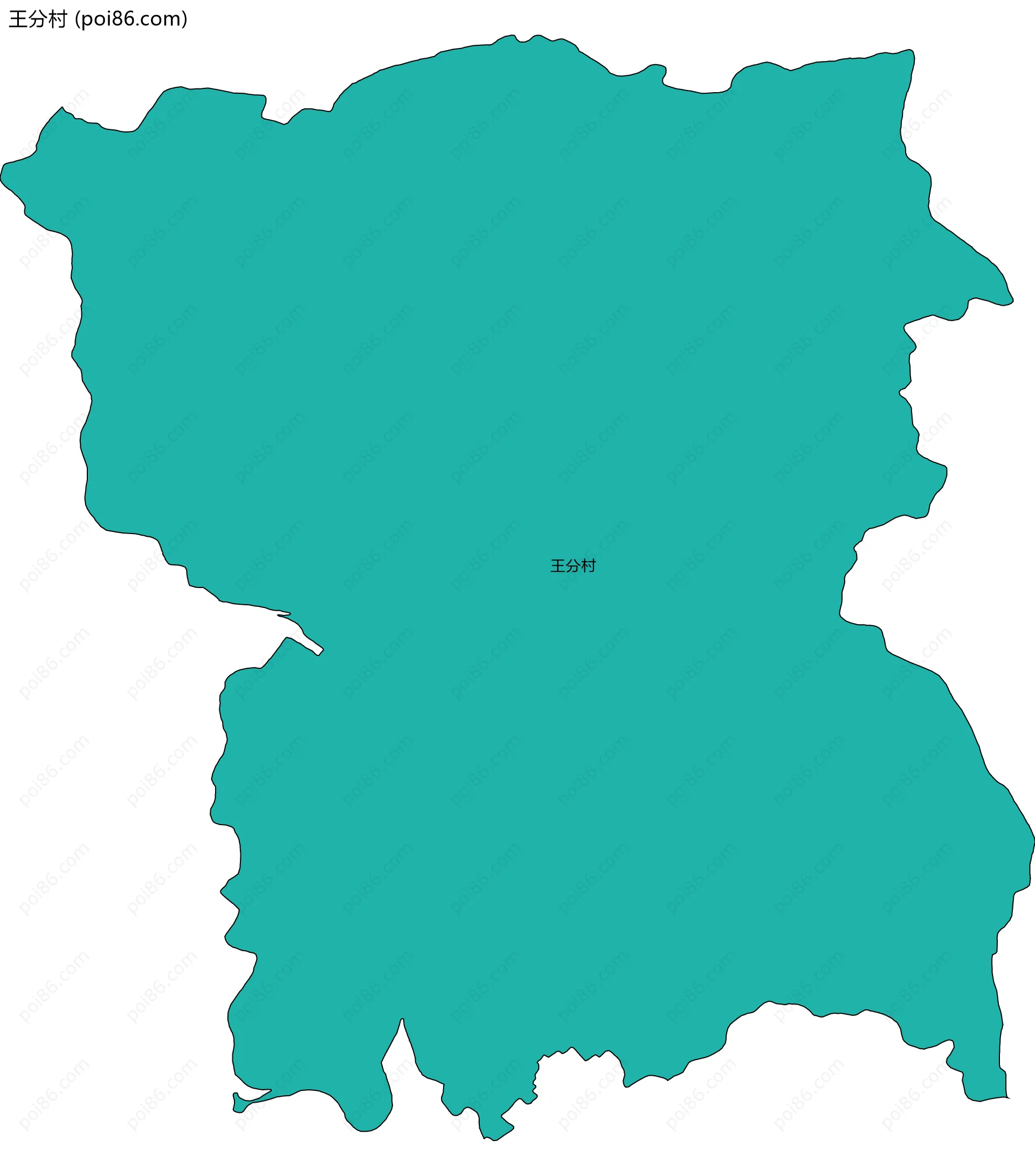 王分村边界地图