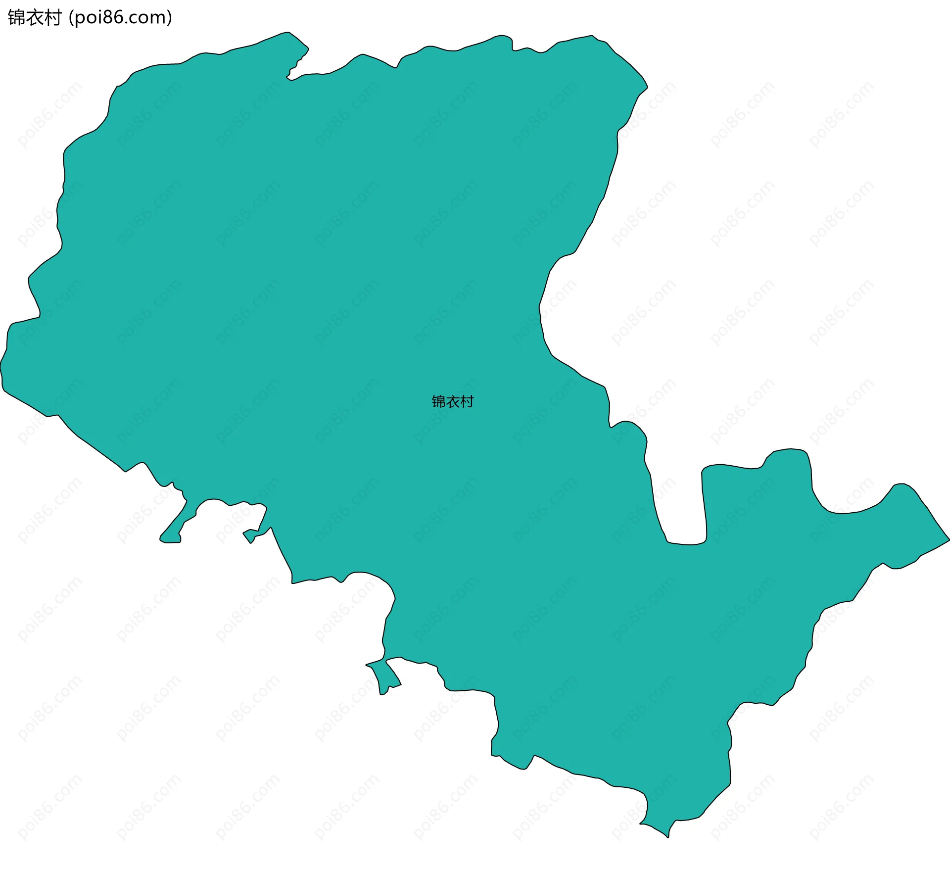 锦衣村边界地图