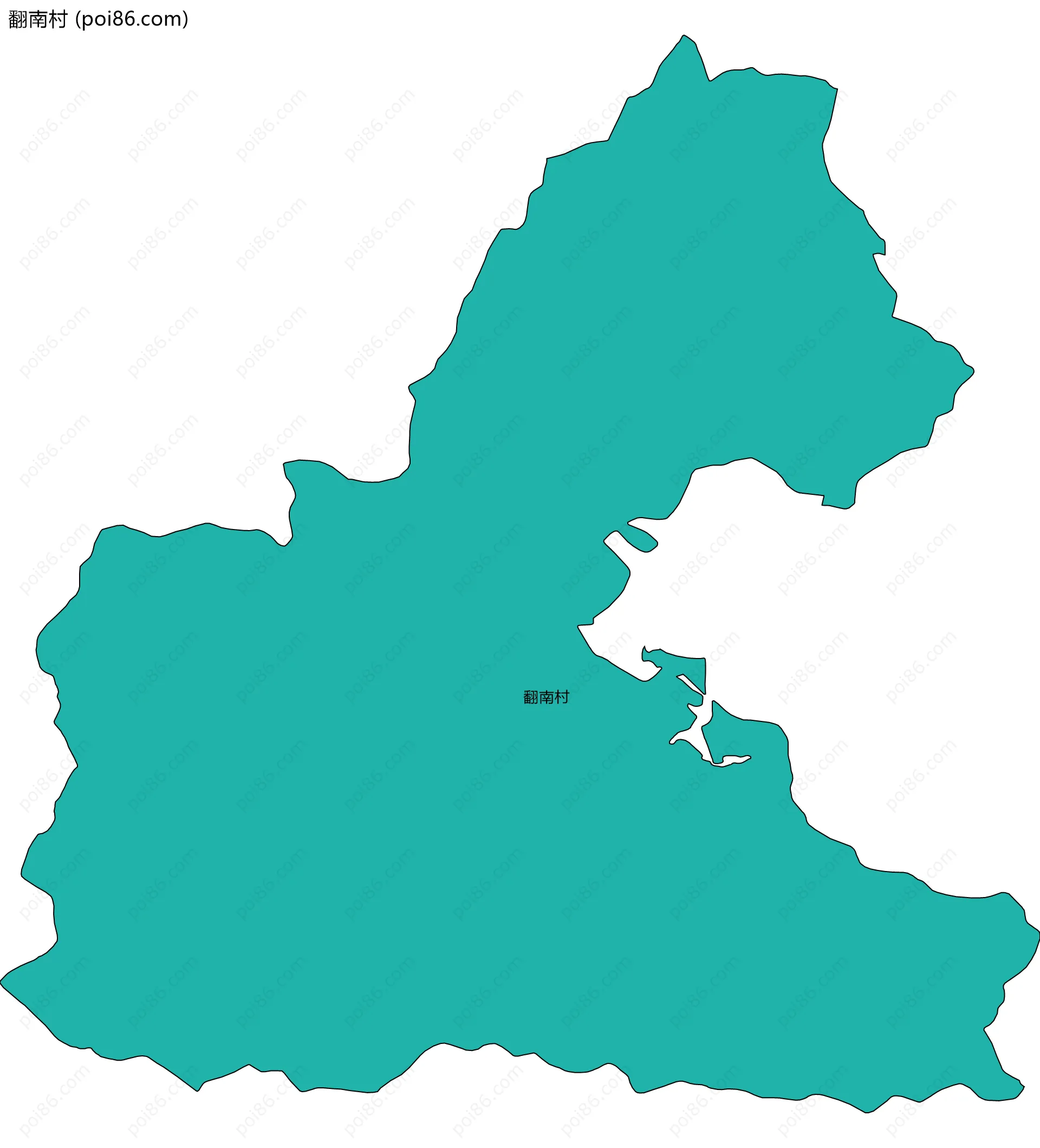 翻南村边界地图