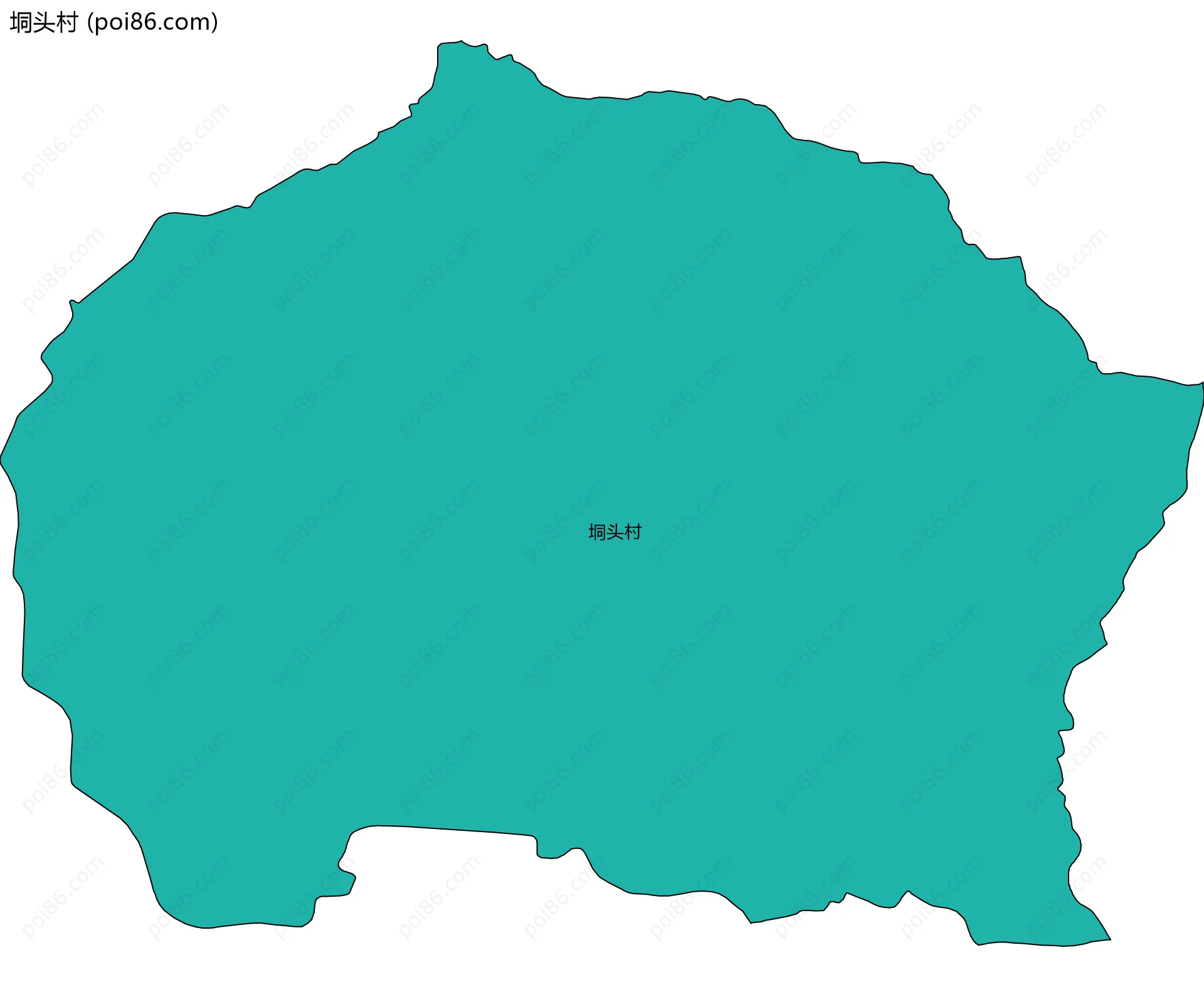 垌头村边界地图