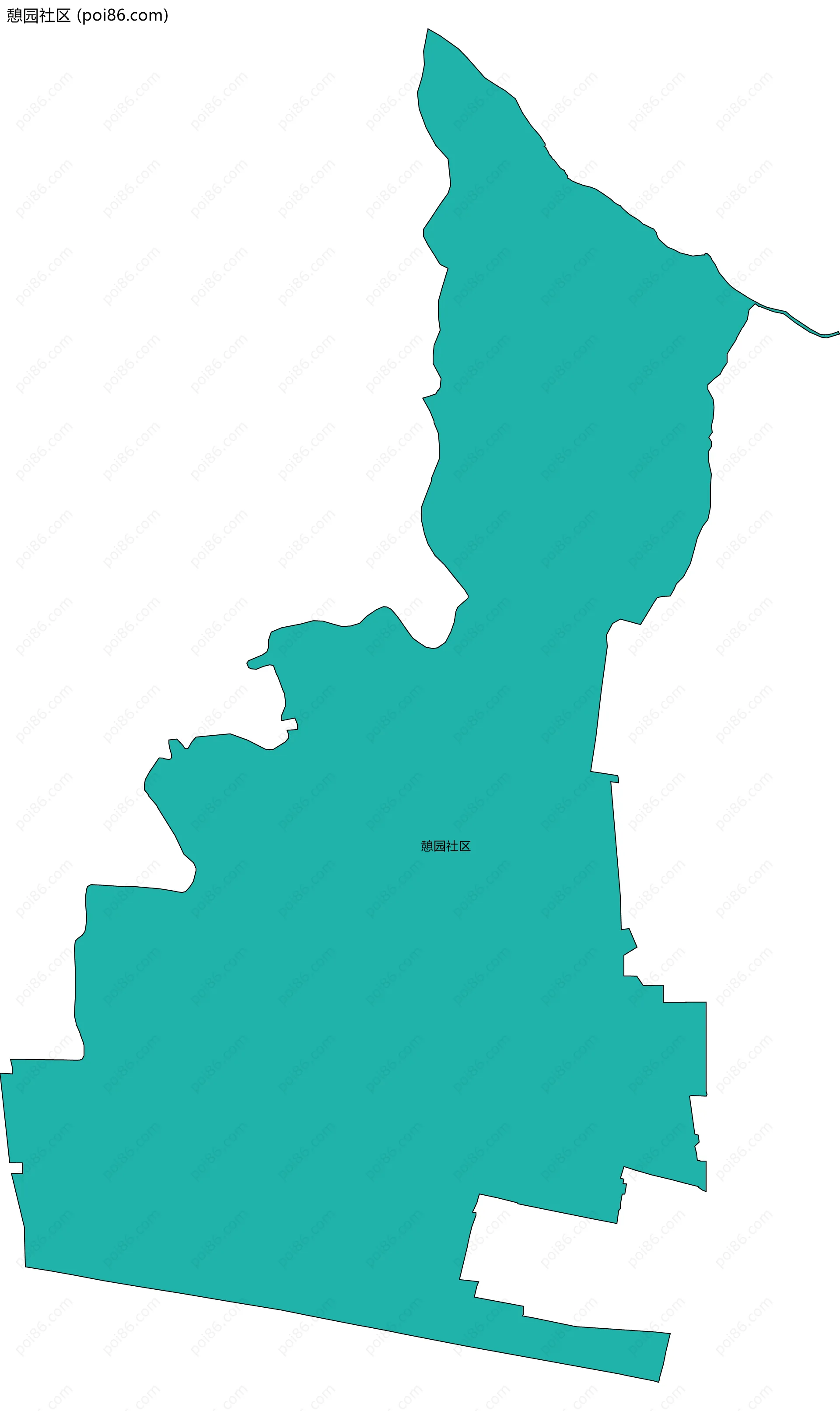 憩园社区边界地图