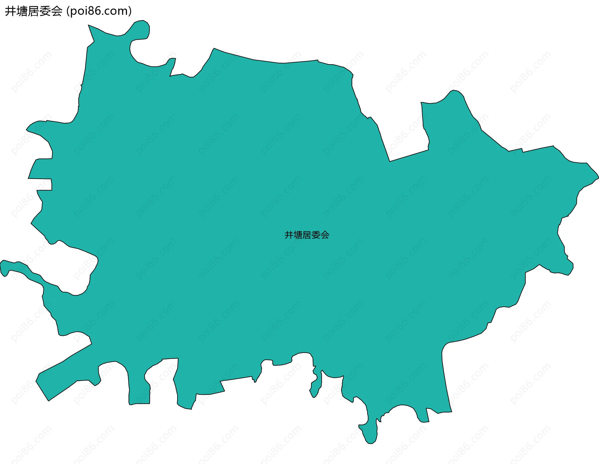 井塘居委会边界地图