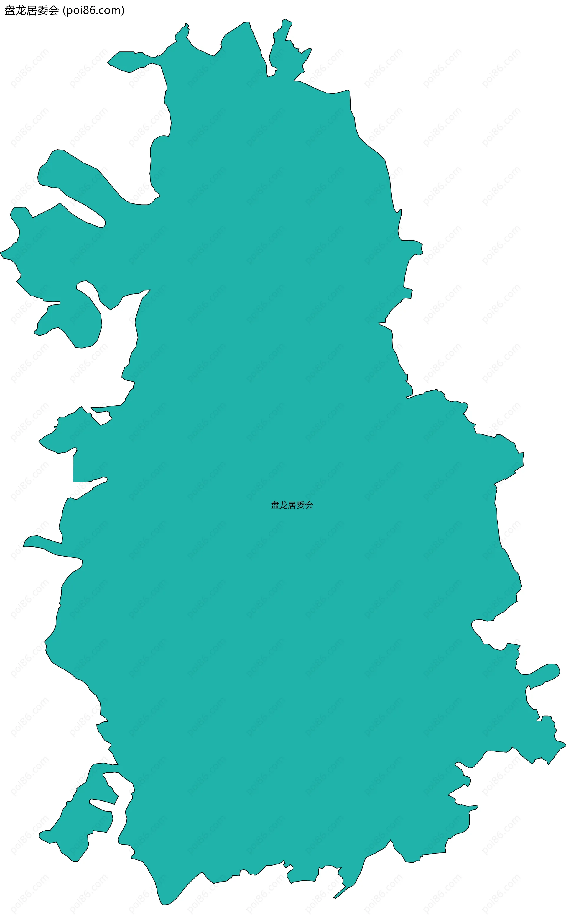 盘龙居委会边界地图