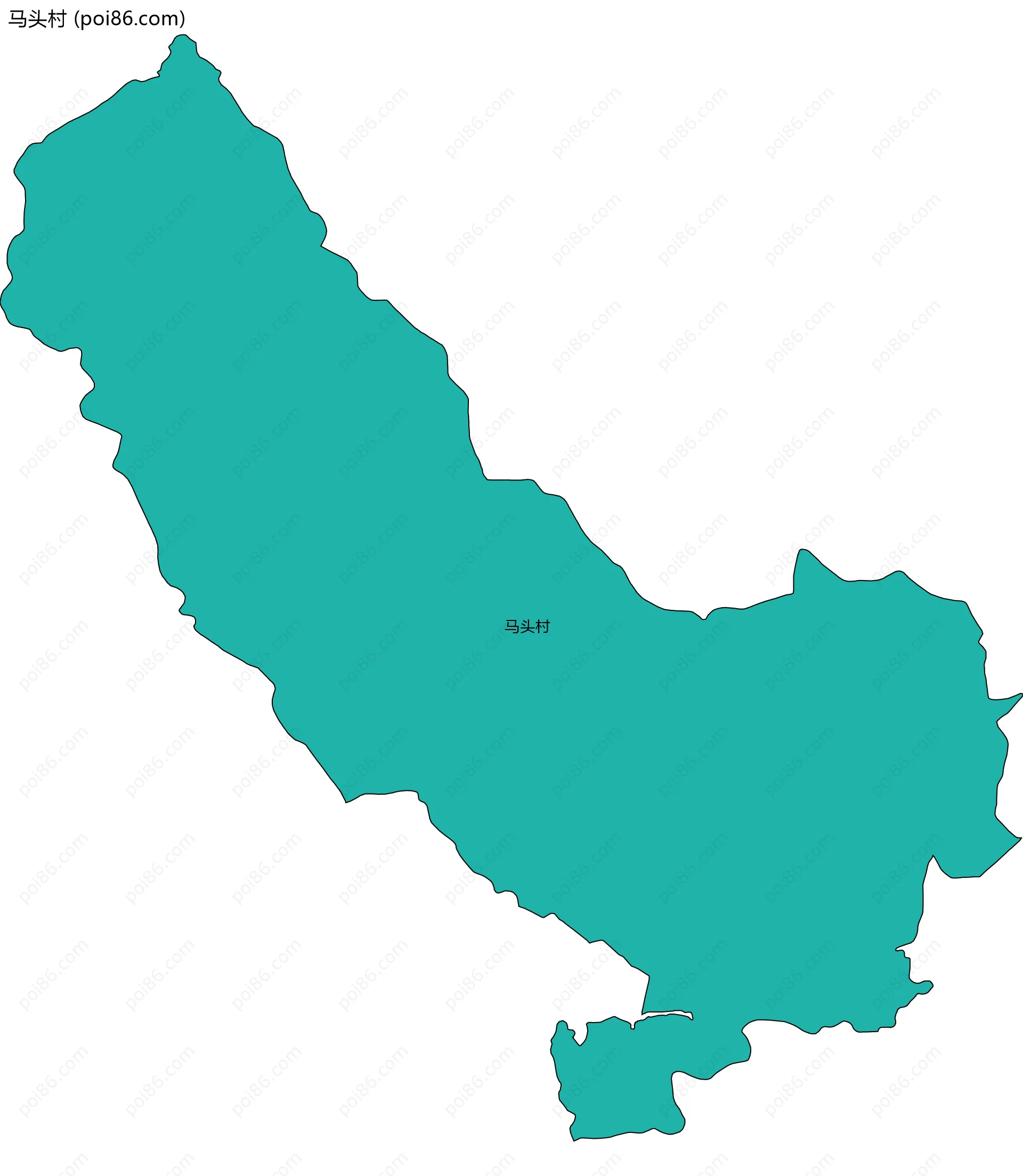 马头村边界地图