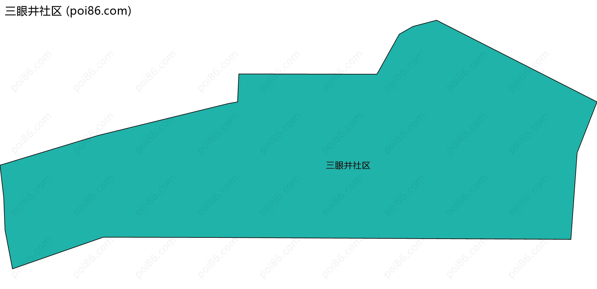 三眼井社区边界地图