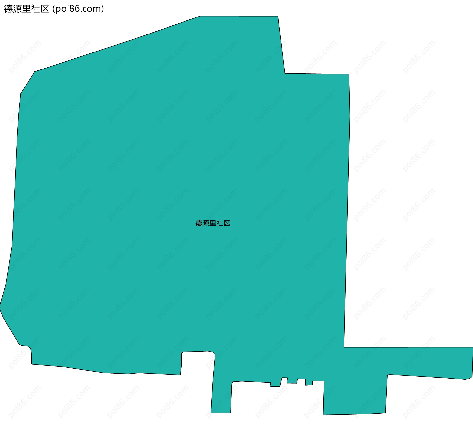 德源里社区边界地图