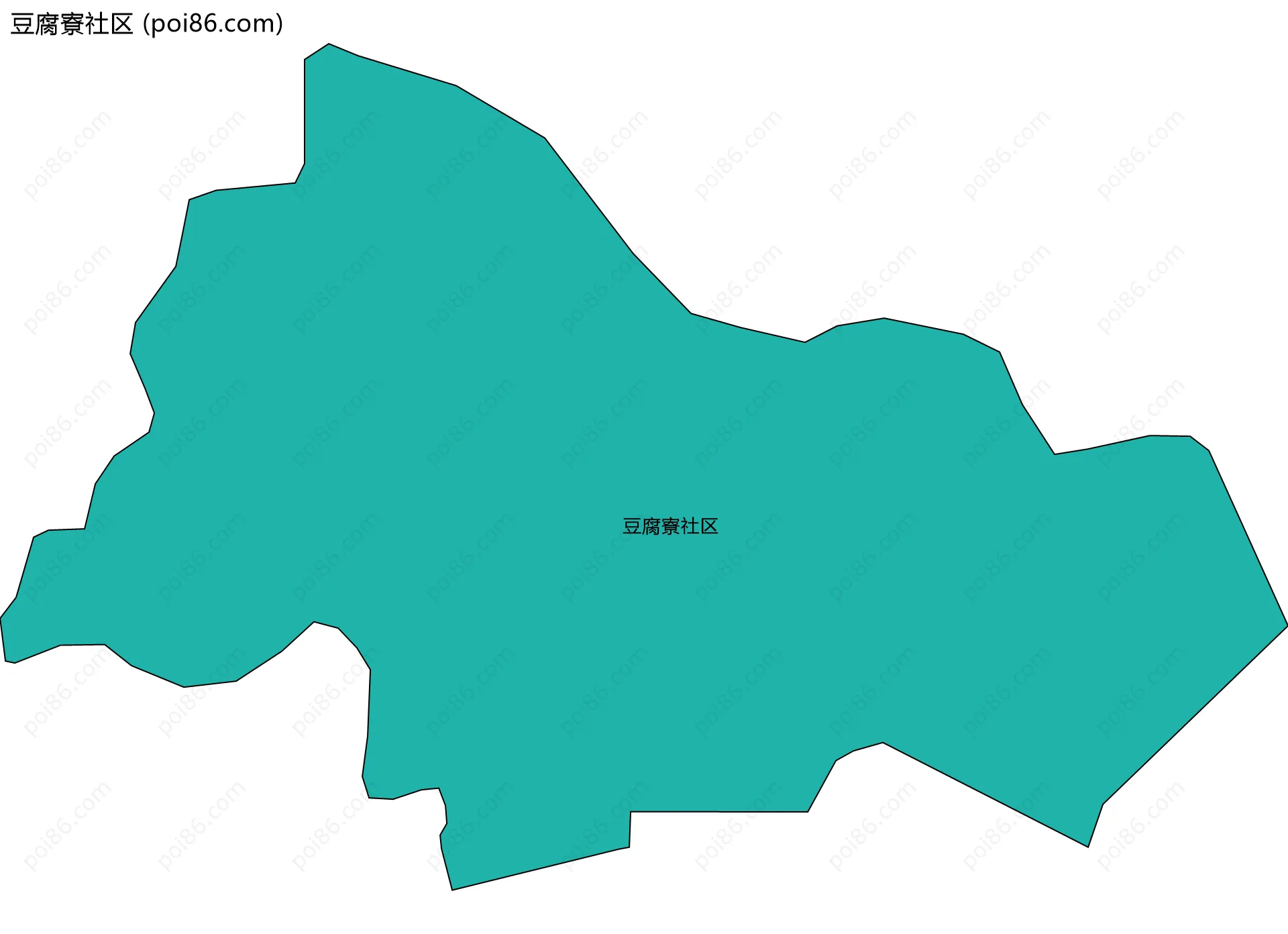 豆腐寮社区边界地图
