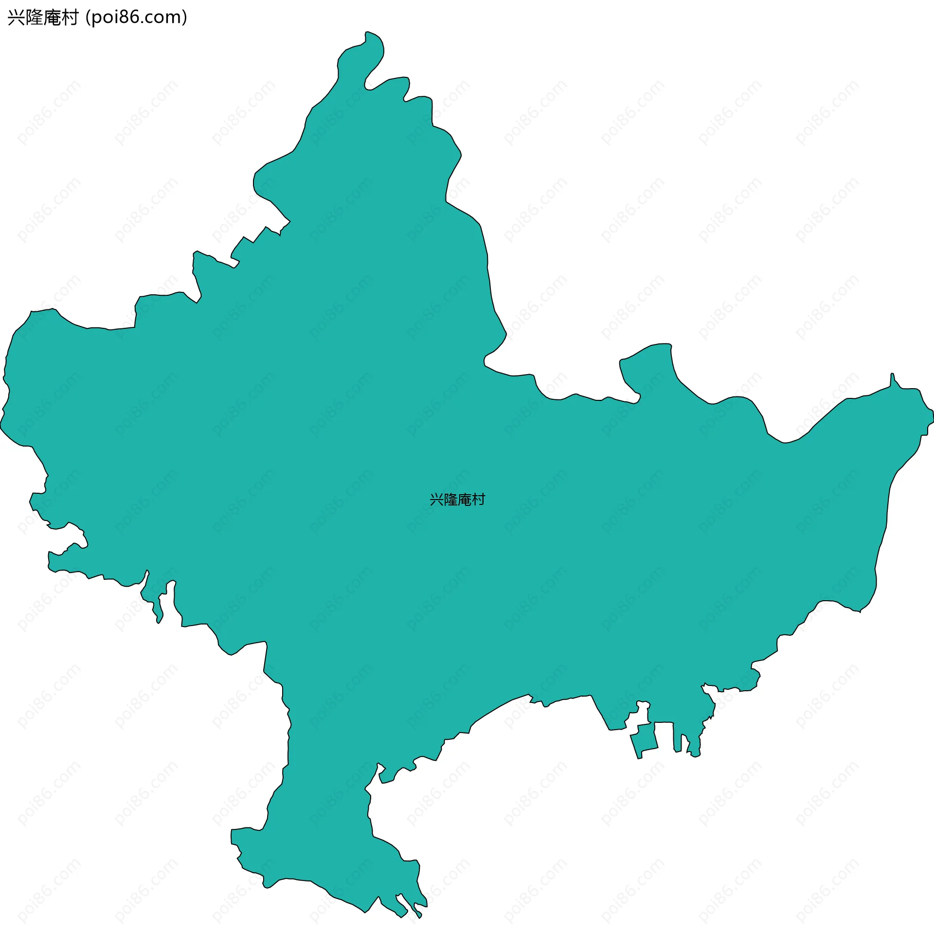 兴隆庵村边界地图