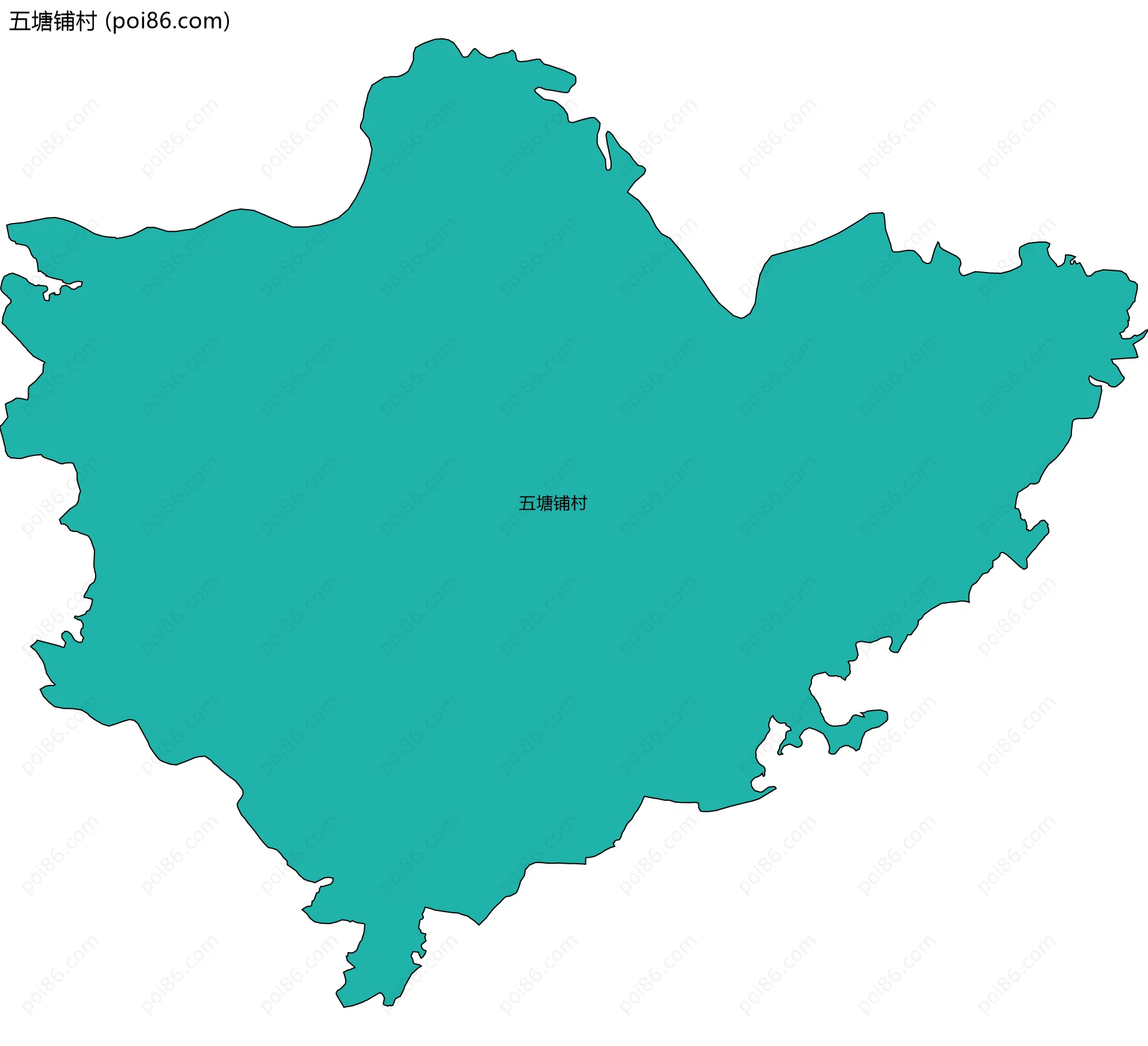 五塘铺村边界地图