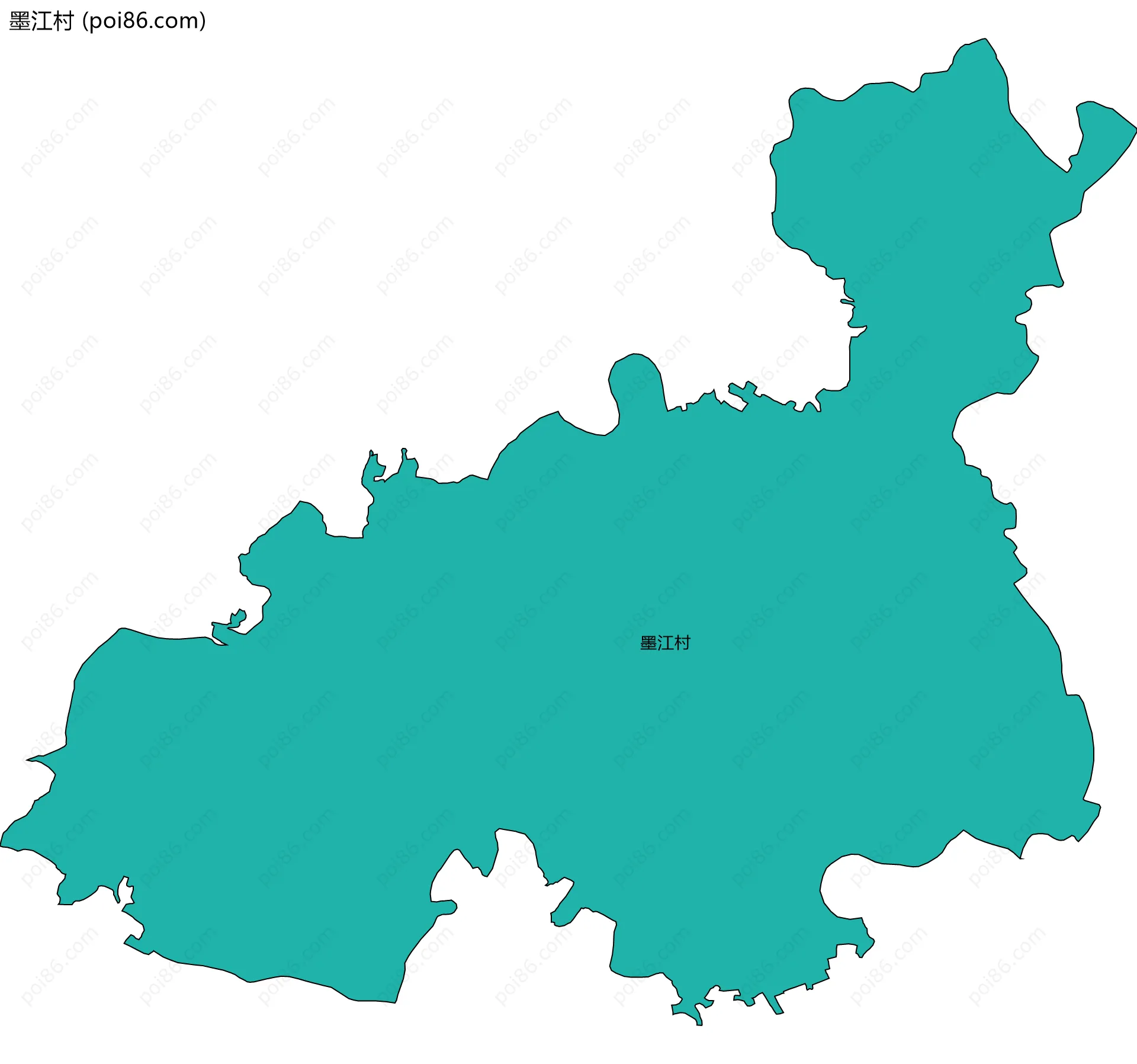 墨江村边界地图