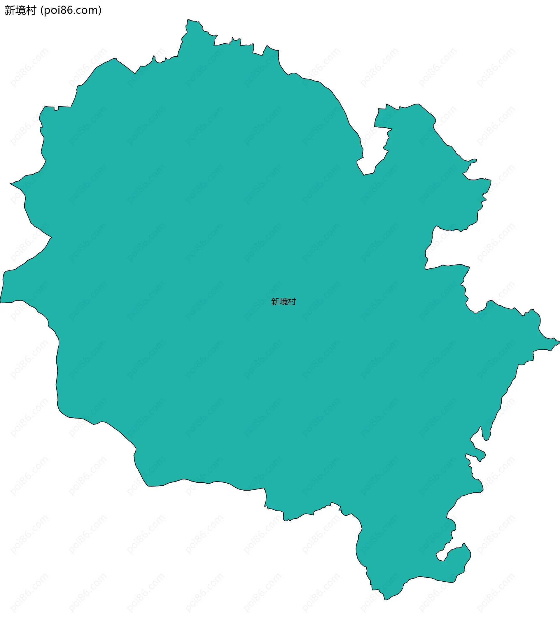 新境村边界地图