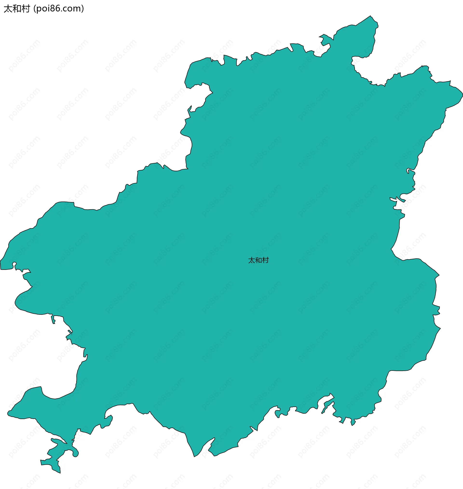 太和村边界地图