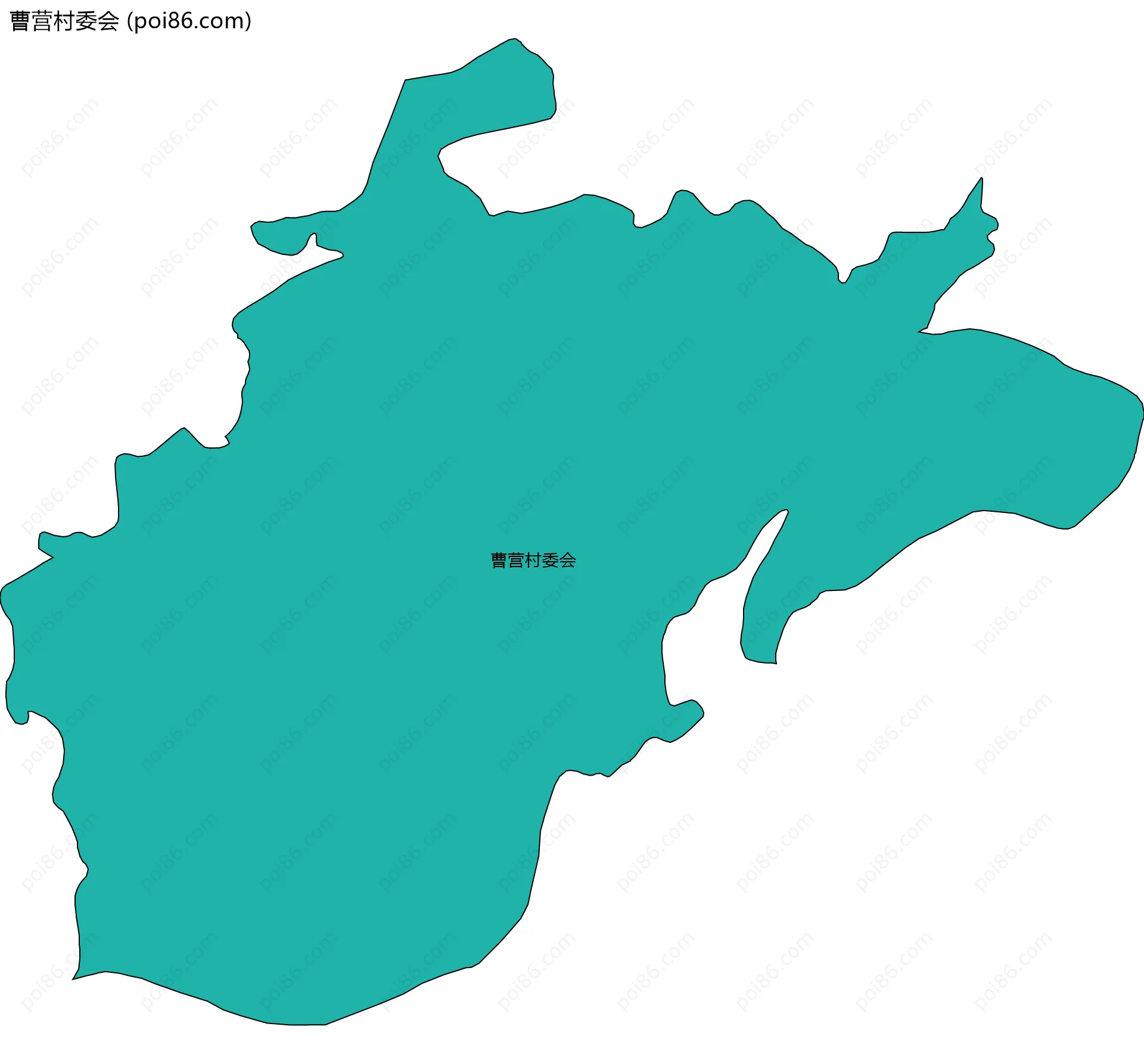 曹营村委会边界地图