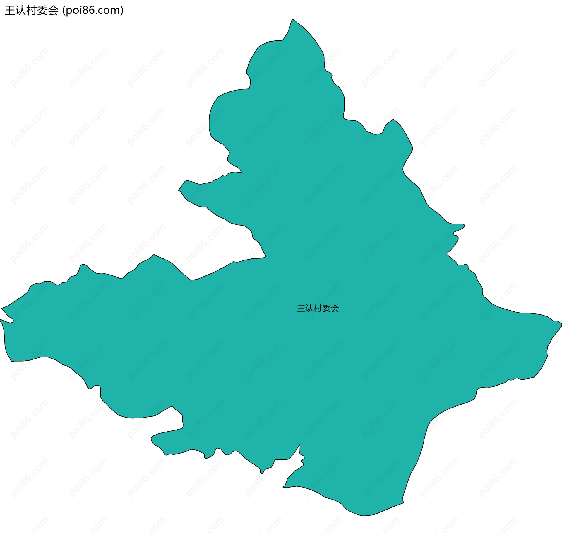 王认村委会边界地图