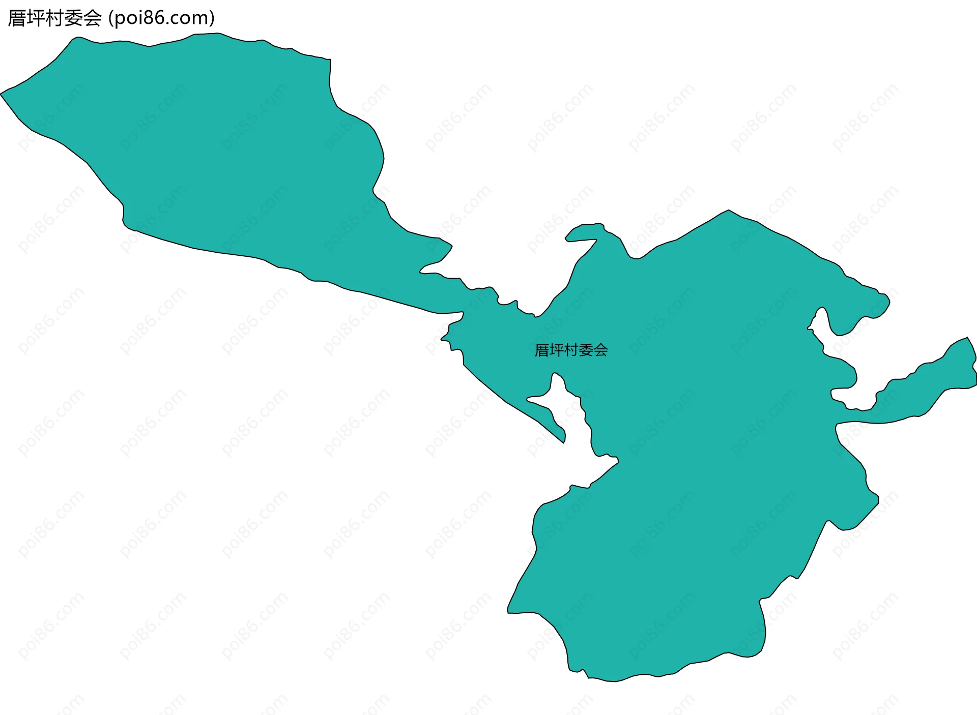 厝坪村委会边界地图