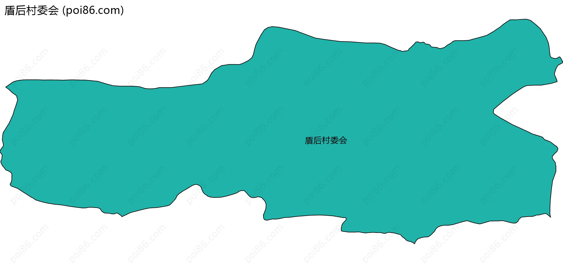 盾后村委会边界地图