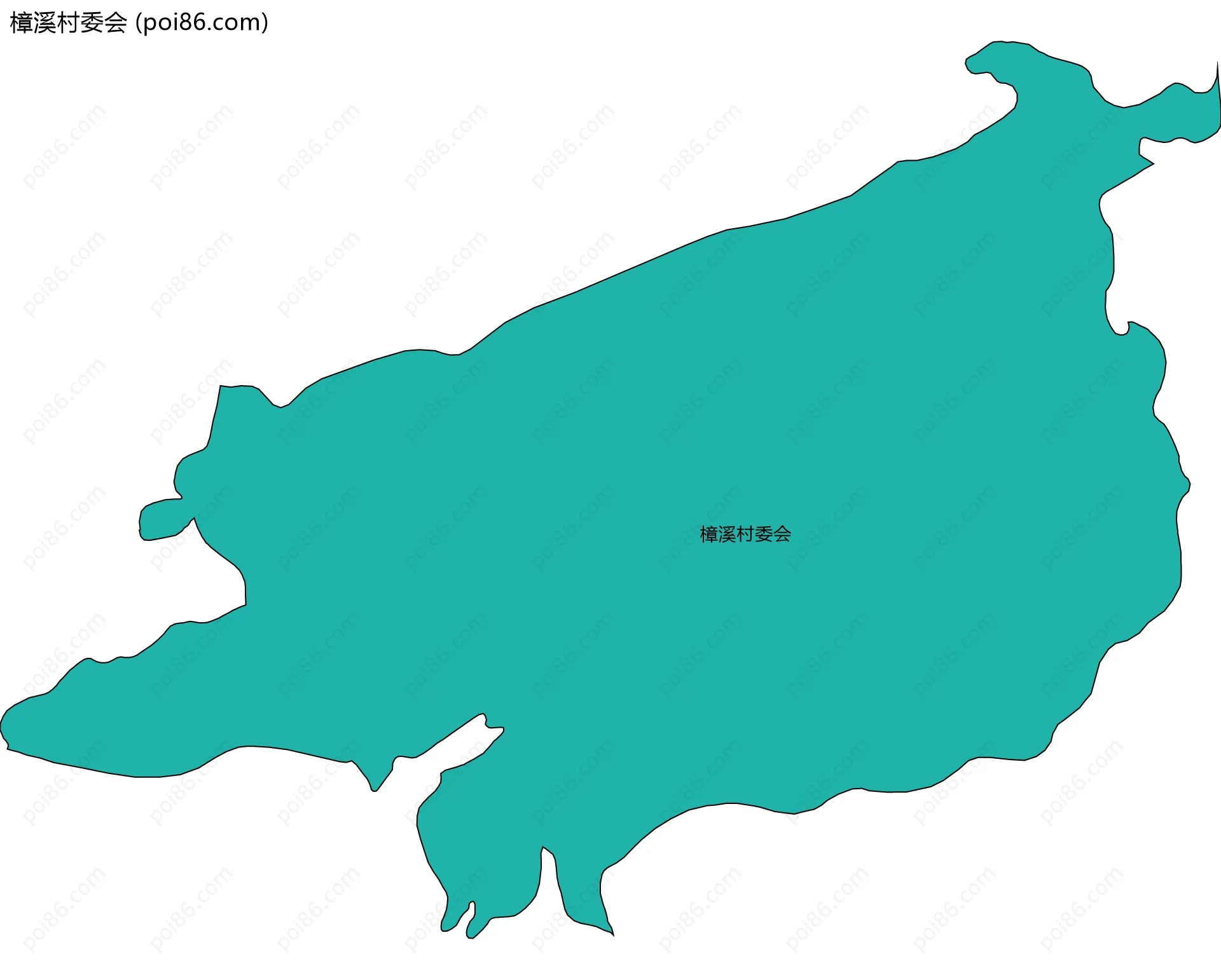 樟溪村委会边界地图