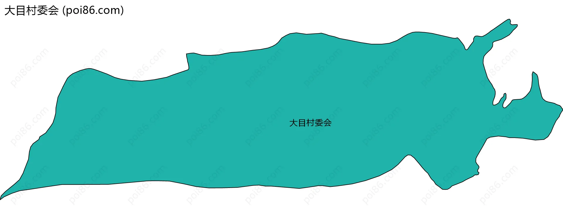 大目村委会边界地图