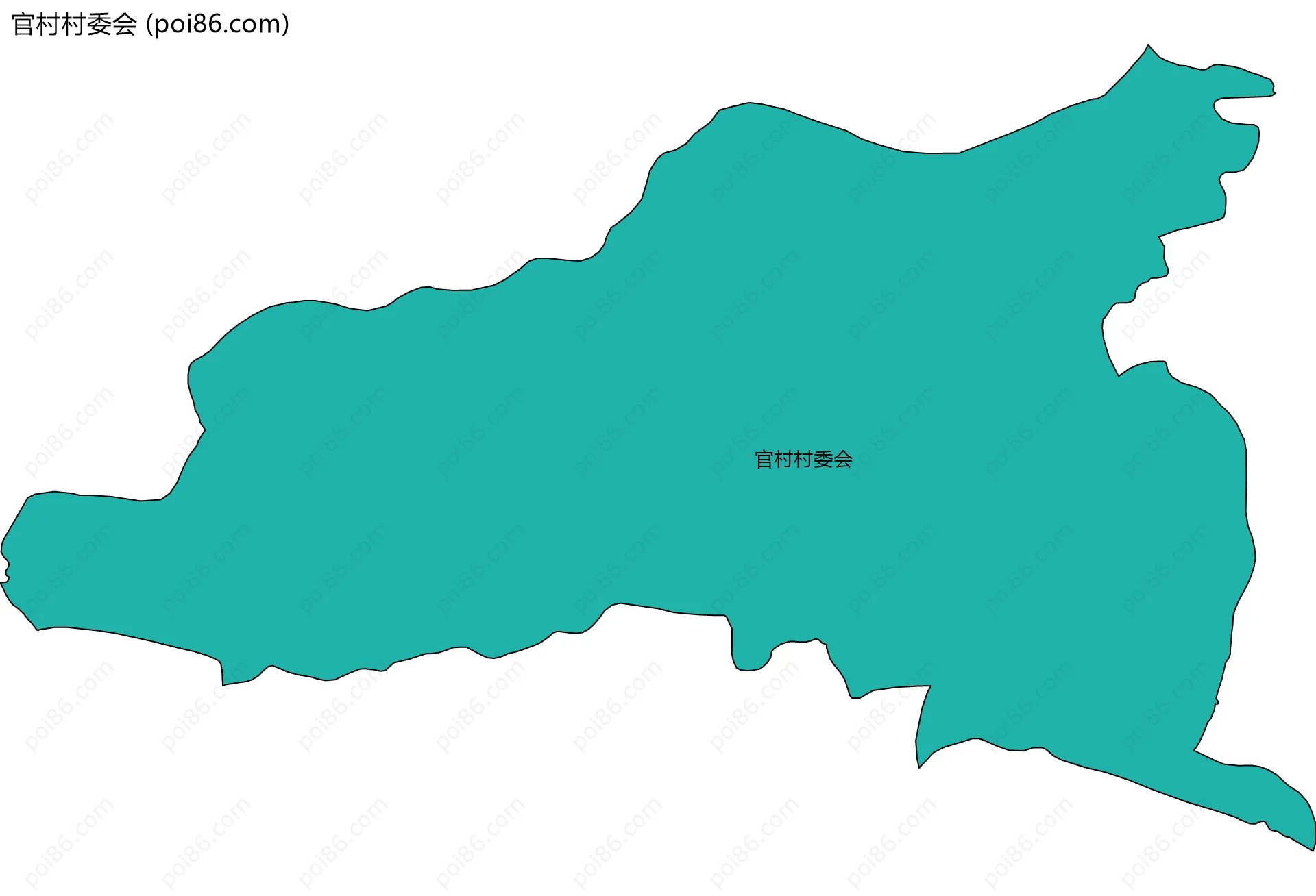 官村村委会边界地图