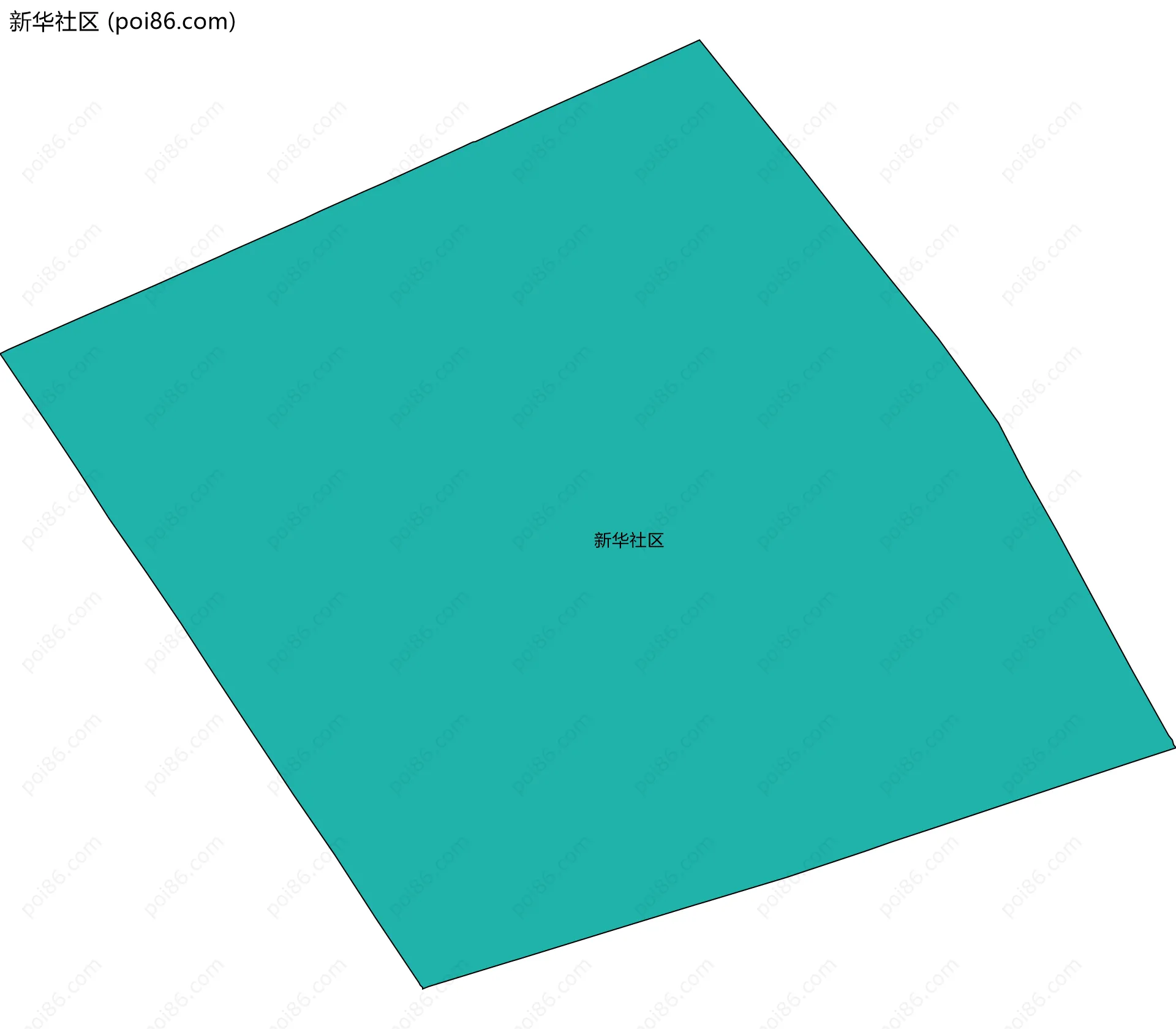 新华社区边界地图