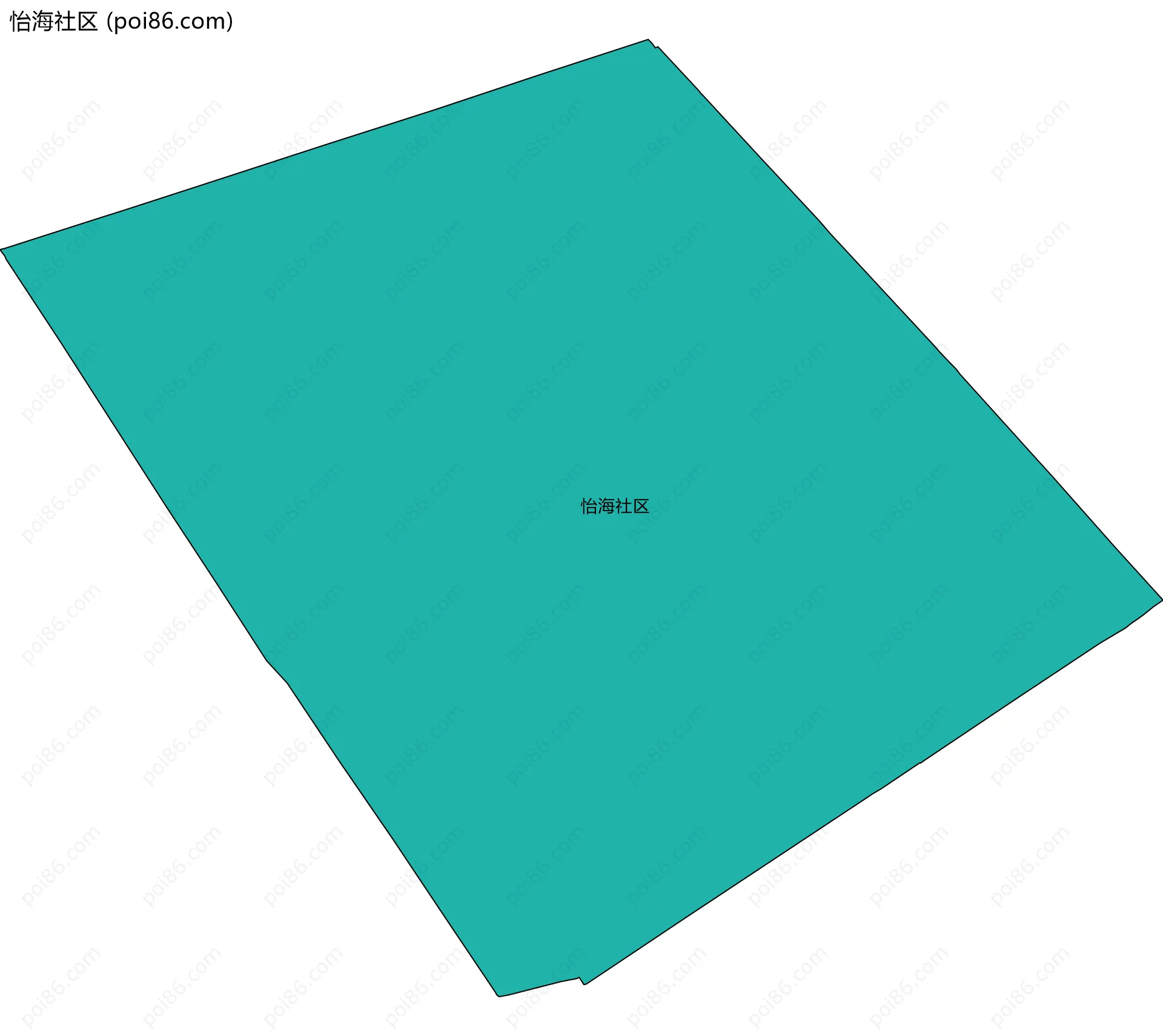 怡海社区边界地图