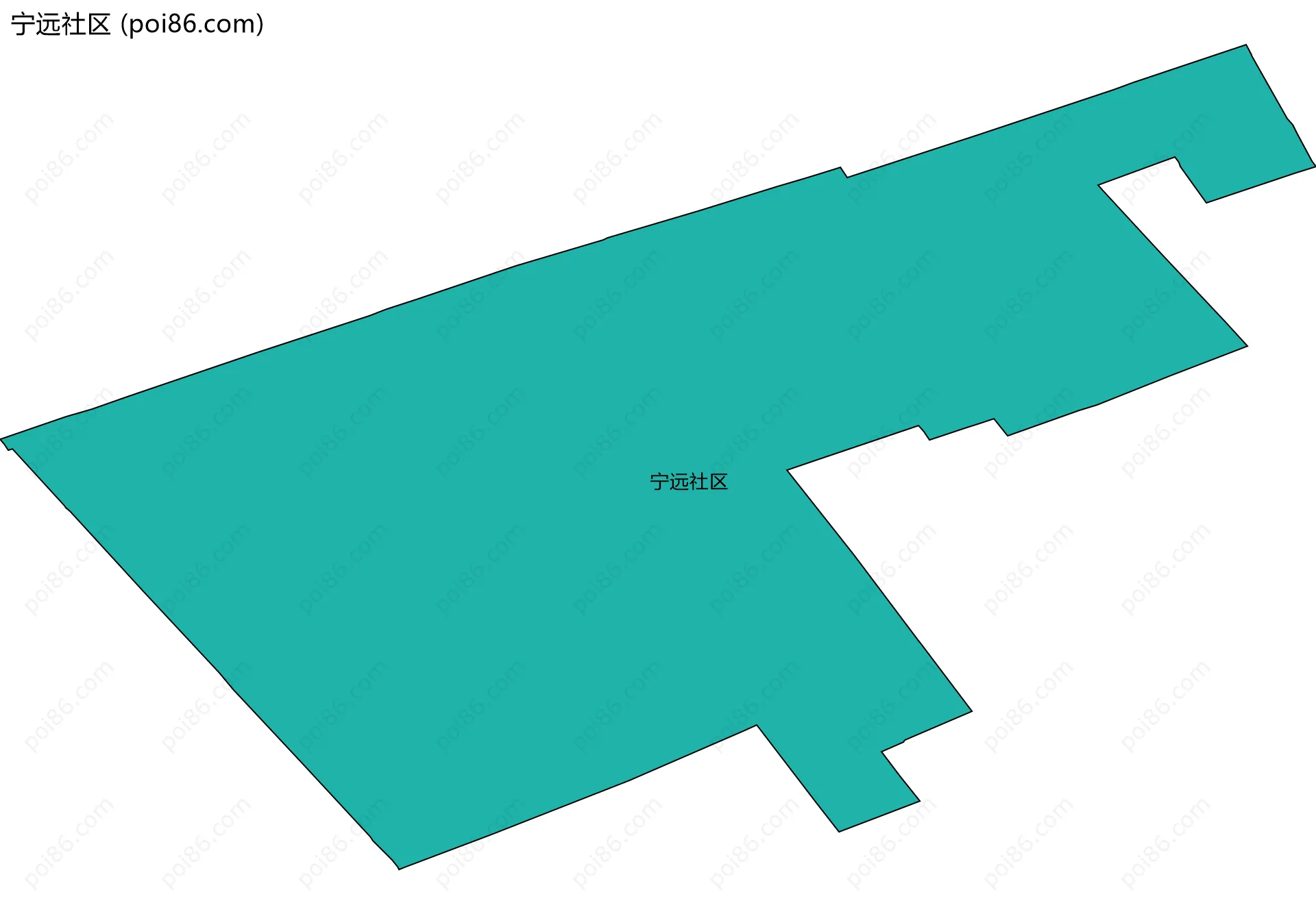 宁远社区边界地图