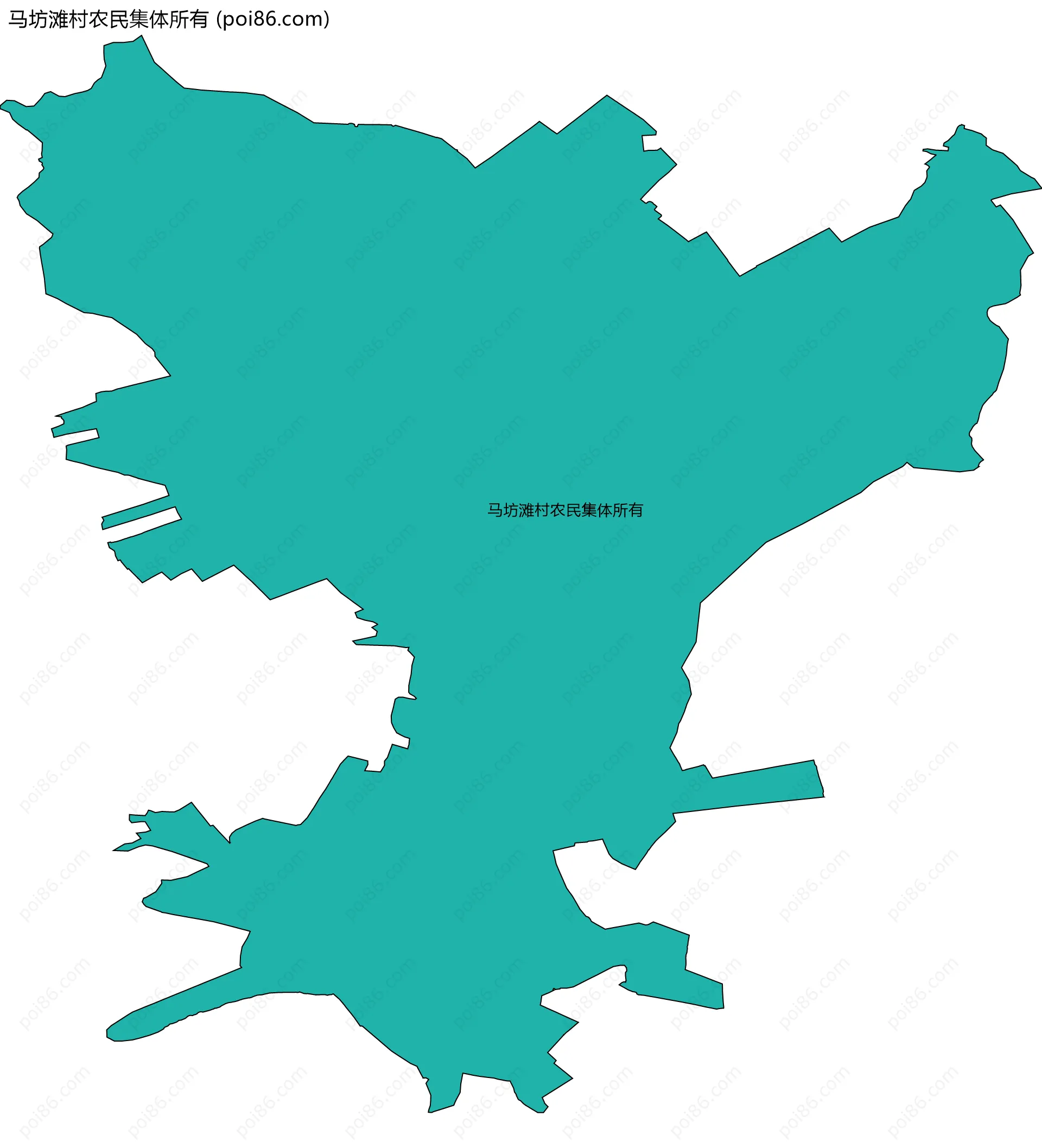 马坊滩村农民集体所有边界地图