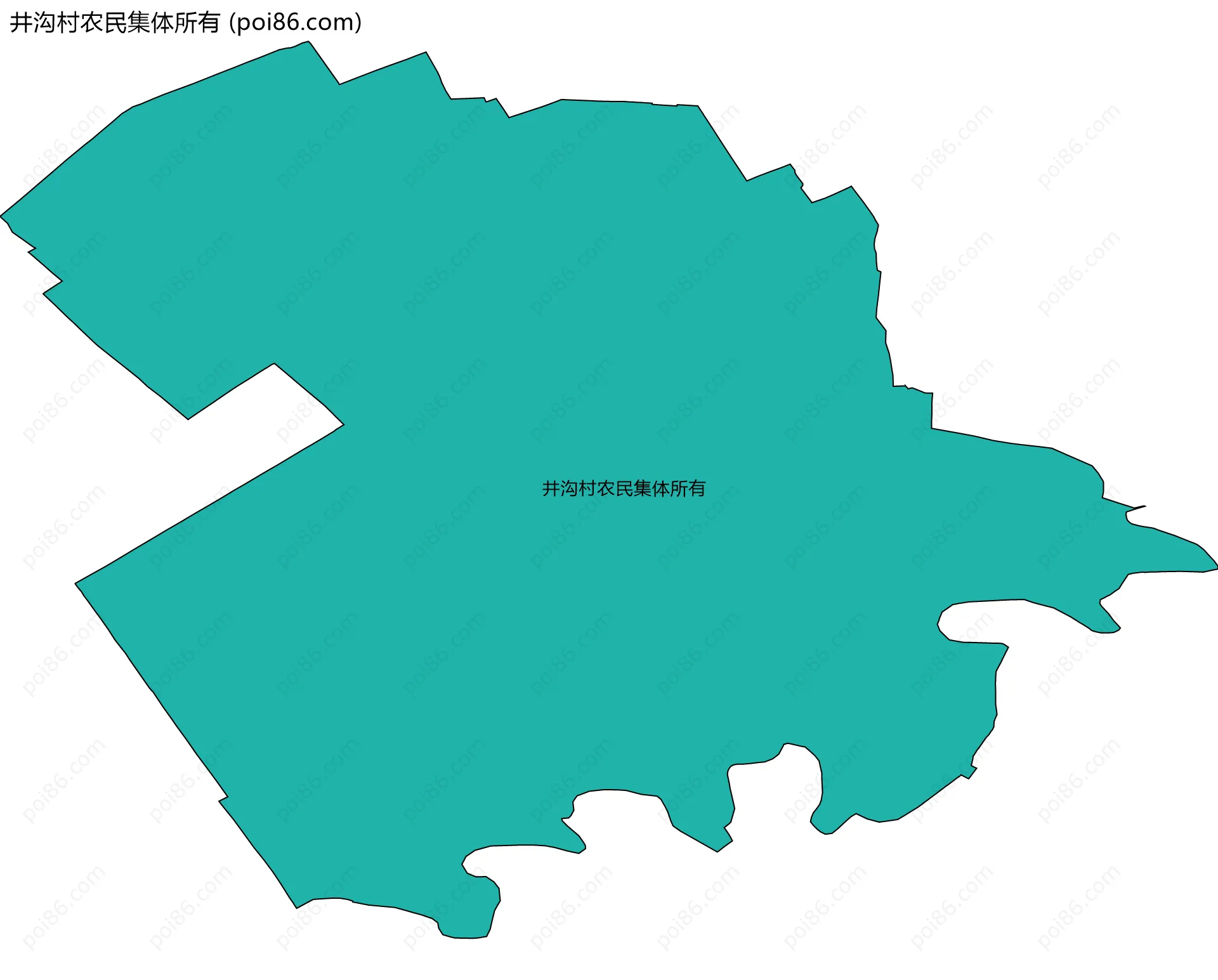 井沟村农民集体所有边界地图