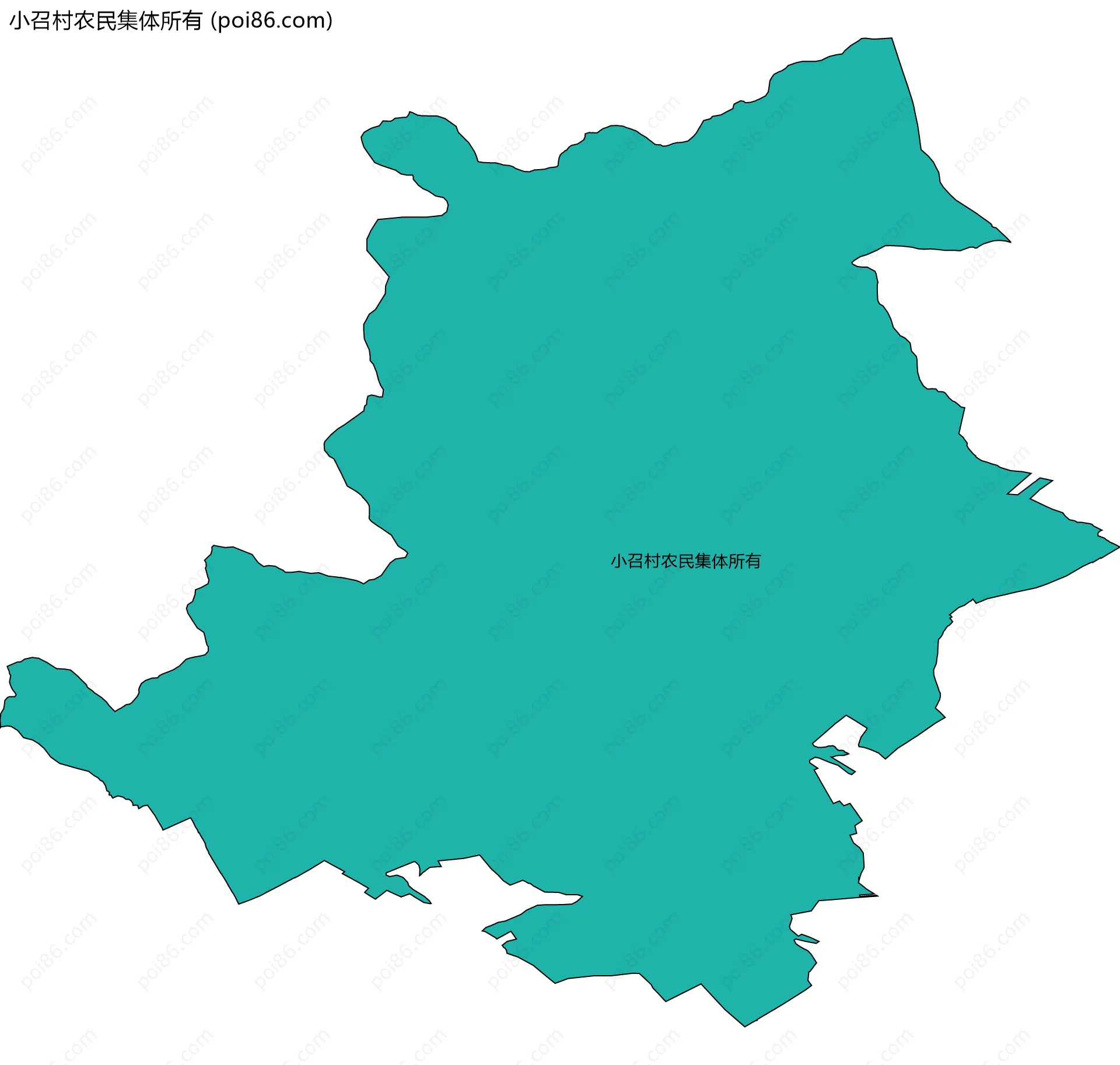 小召村农民集体所有边界地图