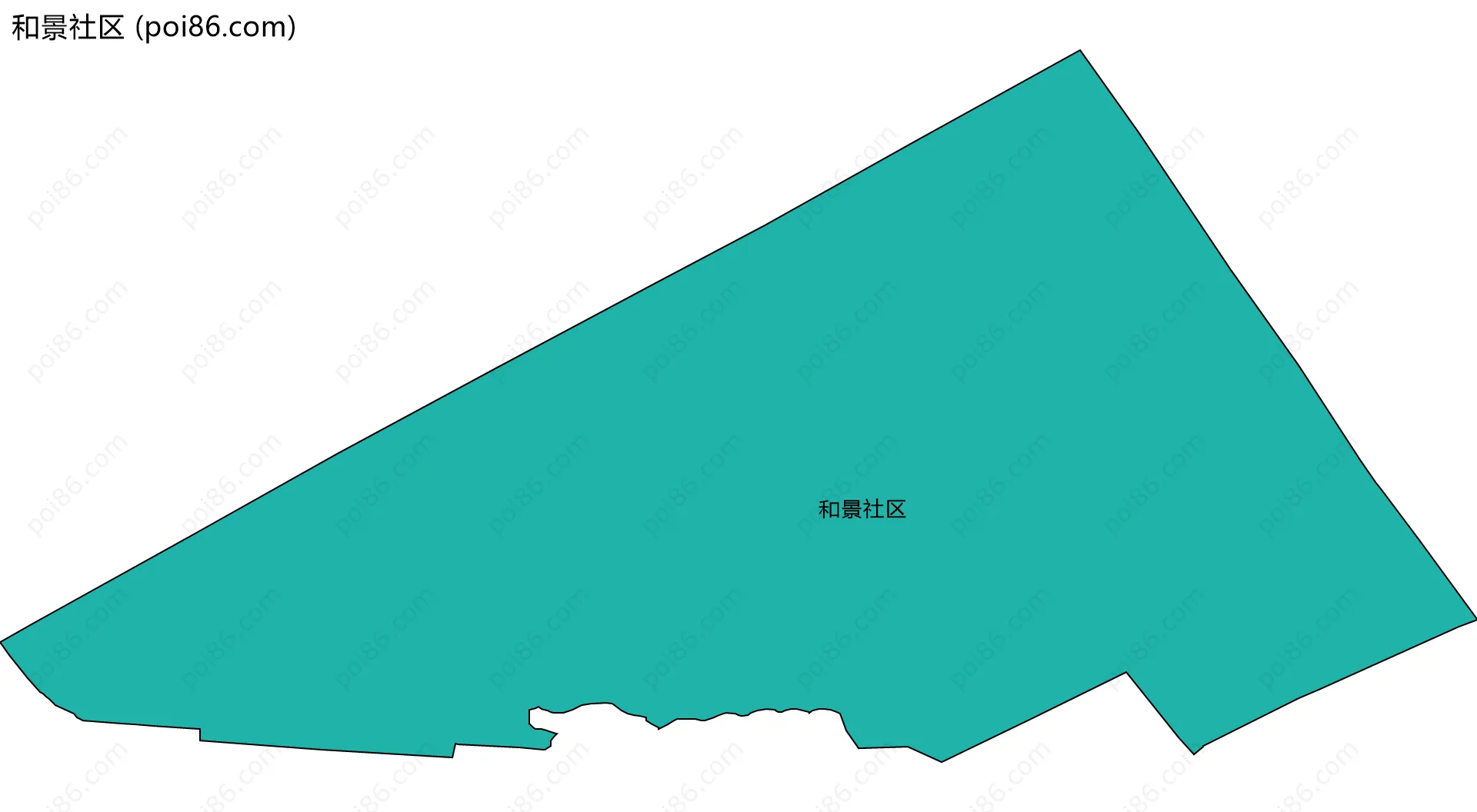 和景社区边界地图