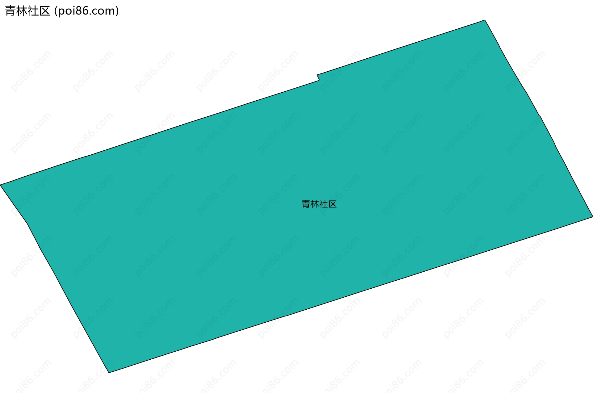 青林社区边界地图