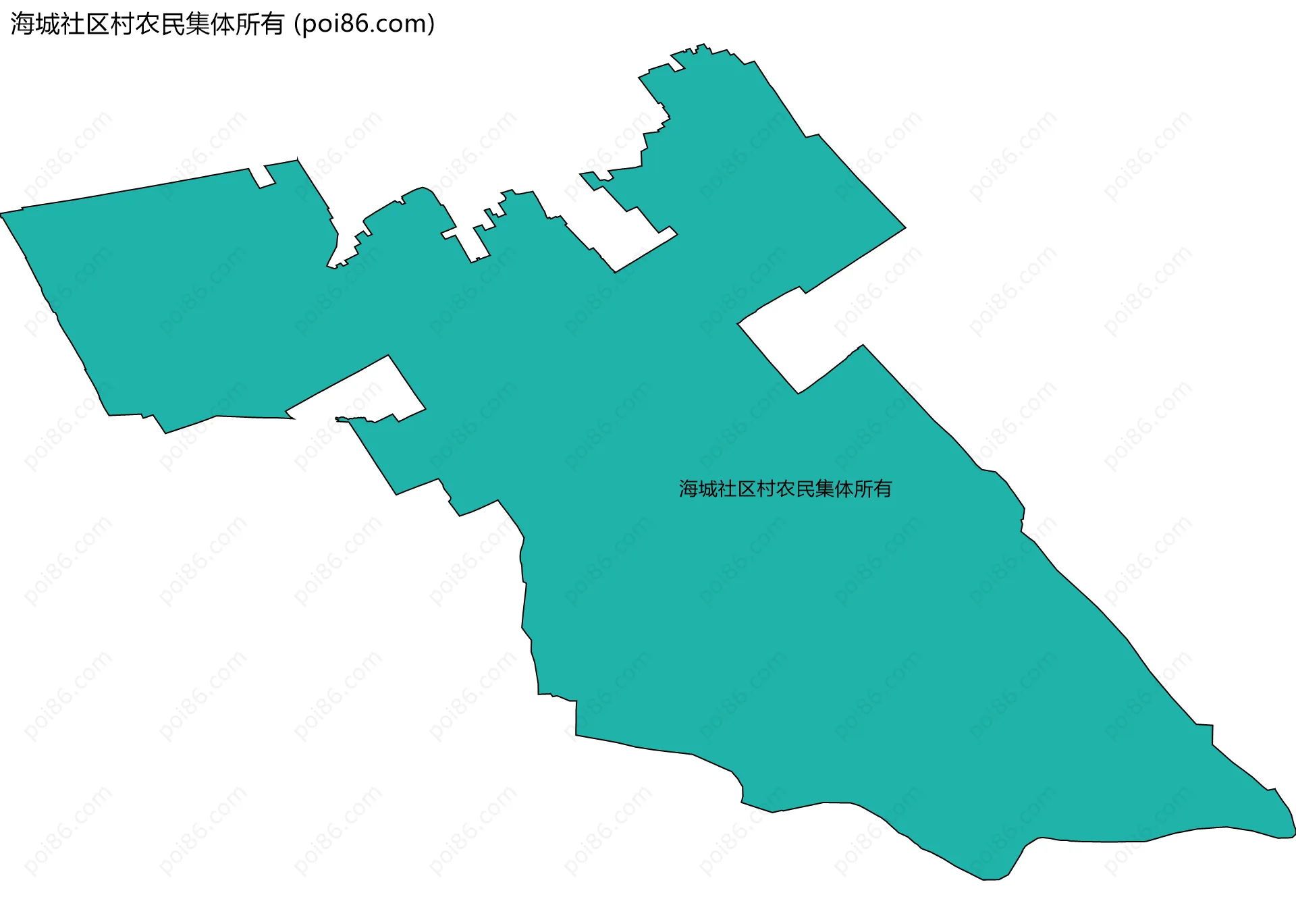 海城社区村农民集体所有边界地图