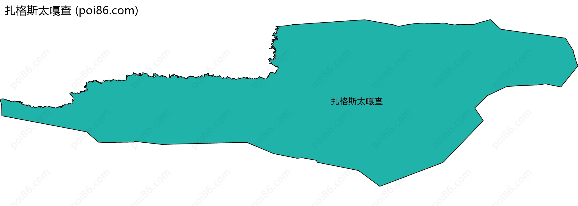 扎格斯太嘎查边界地图