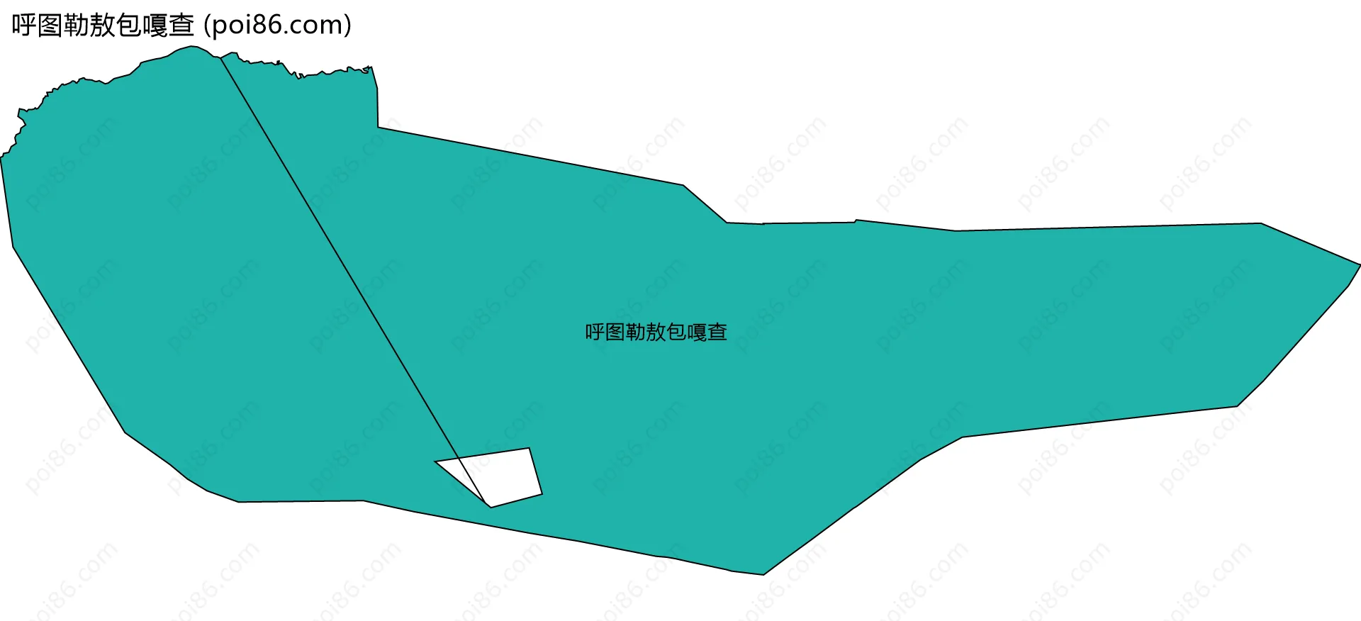 呼图勒敖包嘎查边界地图