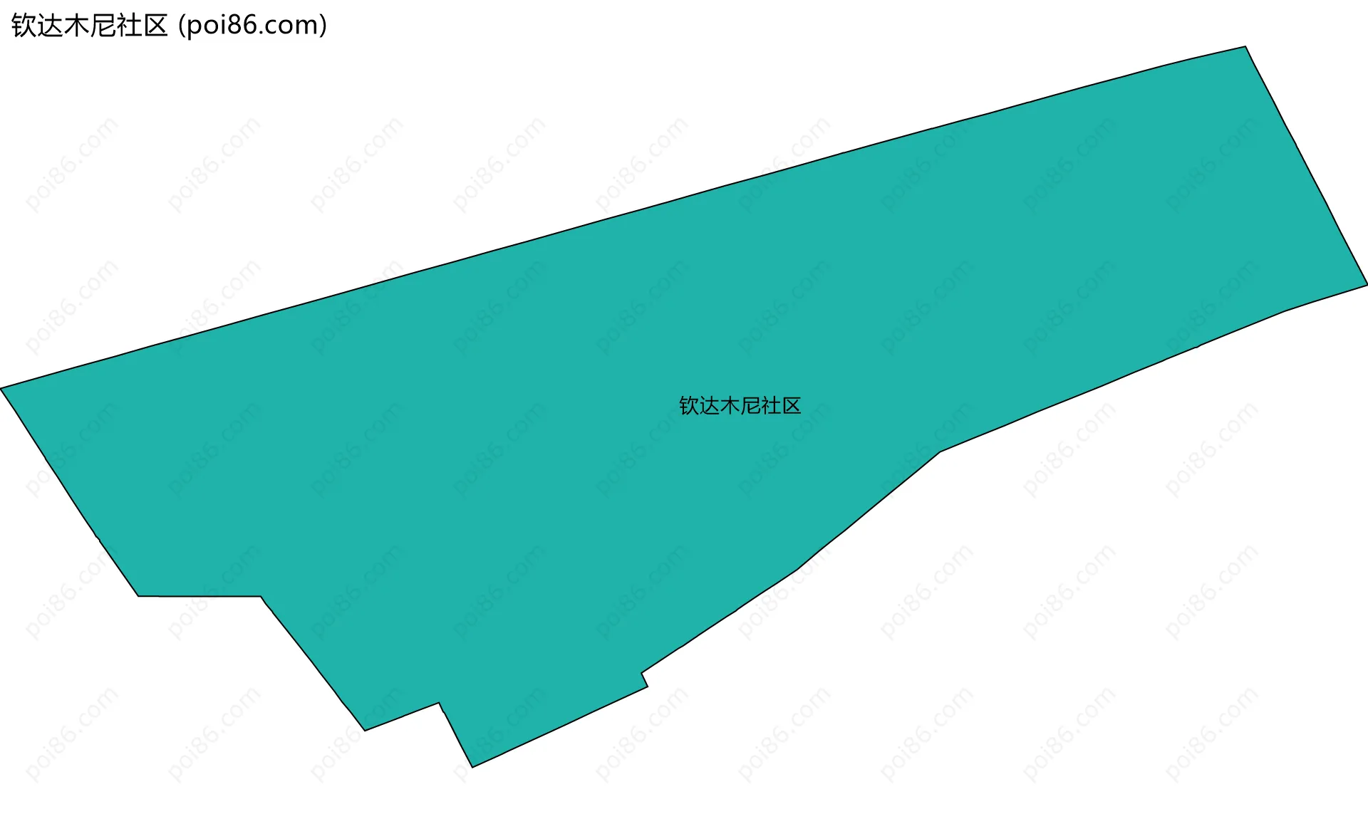 钦达木尼社区边界地图