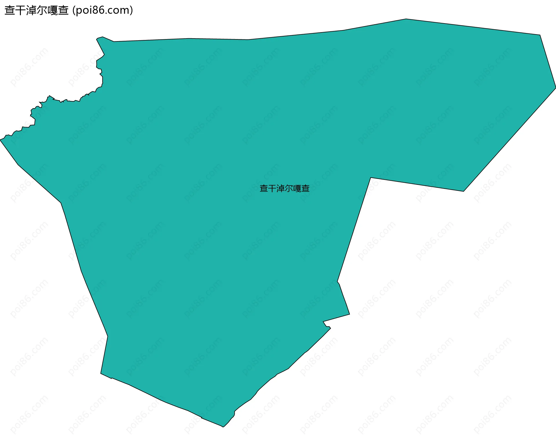 查干淖尔嘎查边界地图