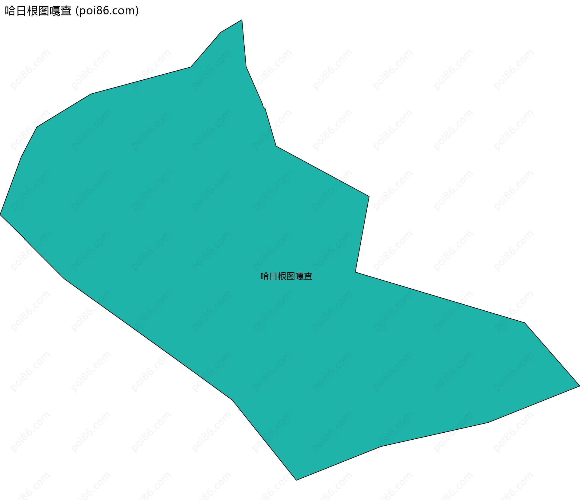 哈日根图嘎查边界地图