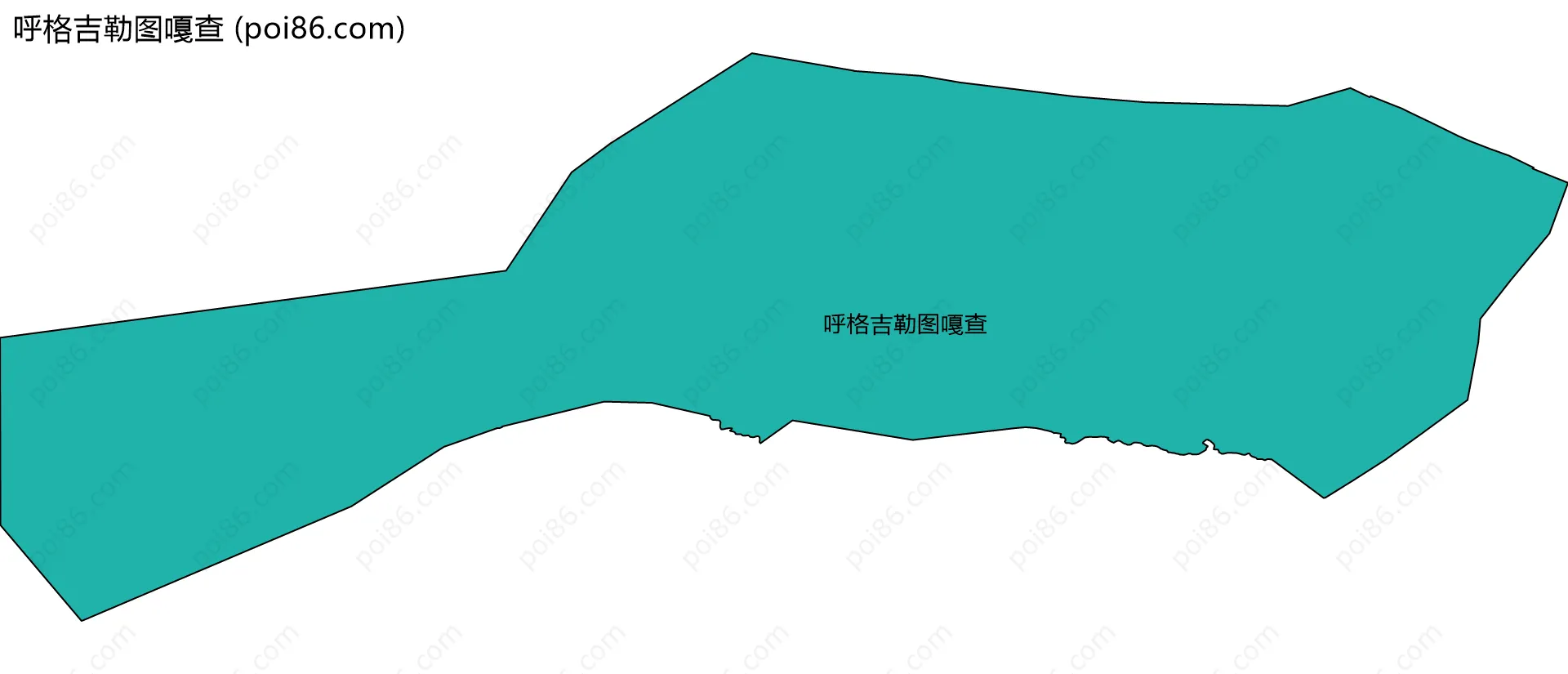 呼格吉勒图嘎查边界地图