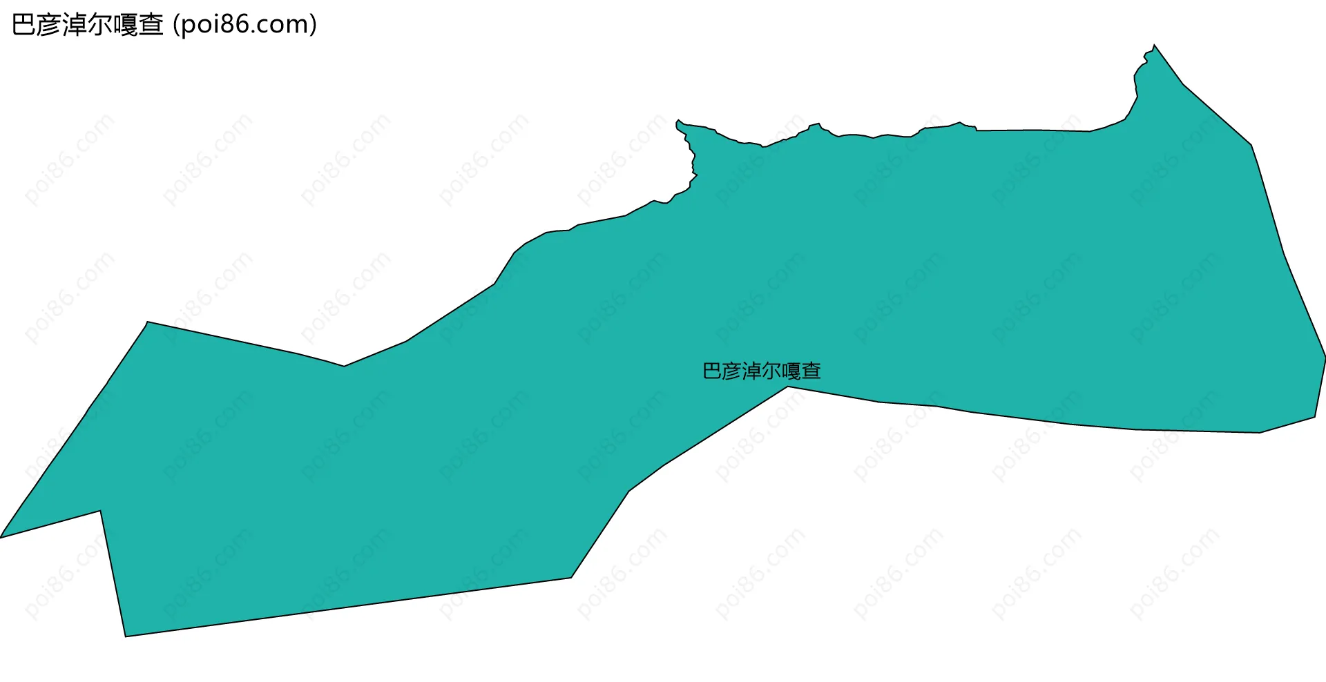 巴彦淖尔嘎查边界地图