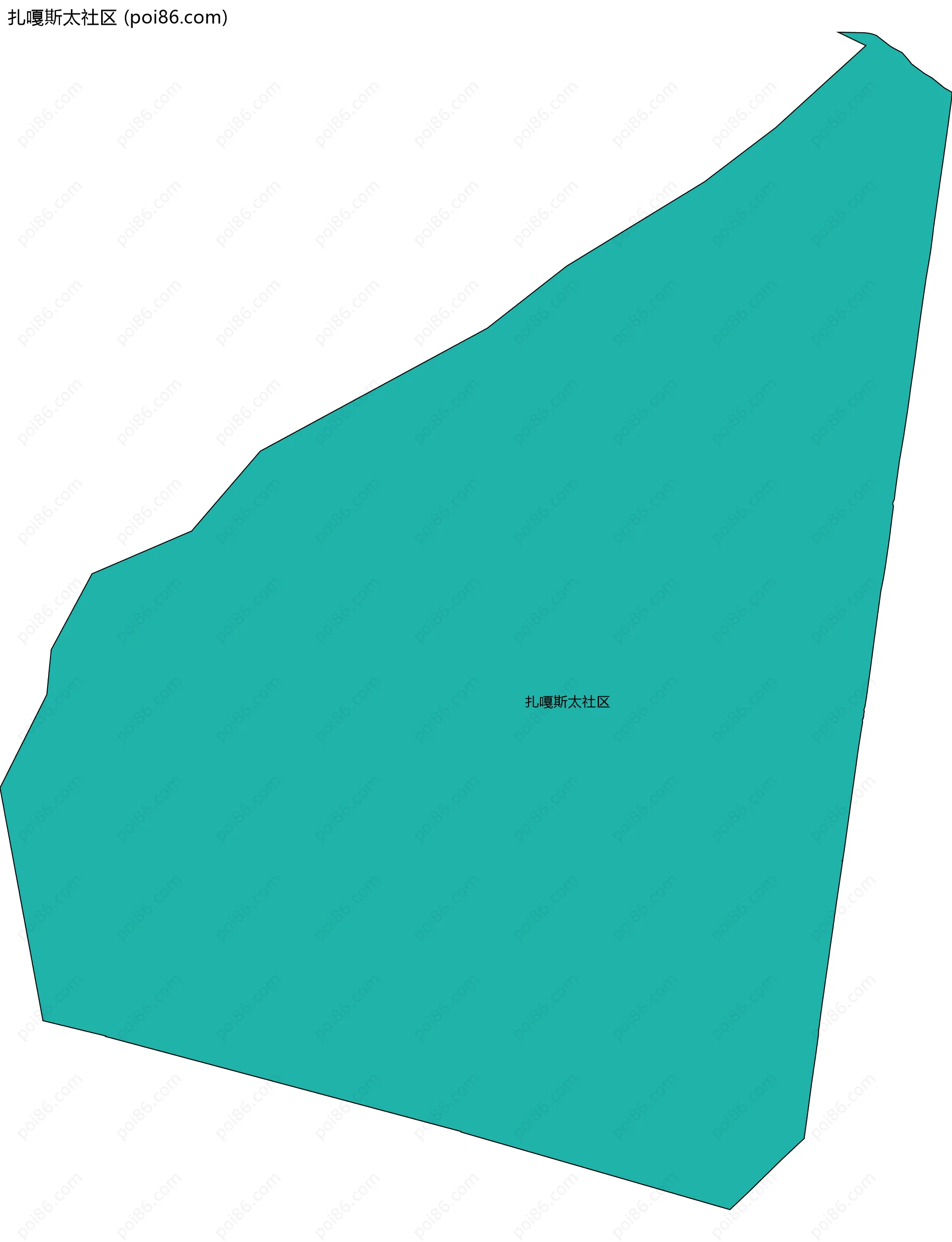 扎嘎斯太社区边界地图