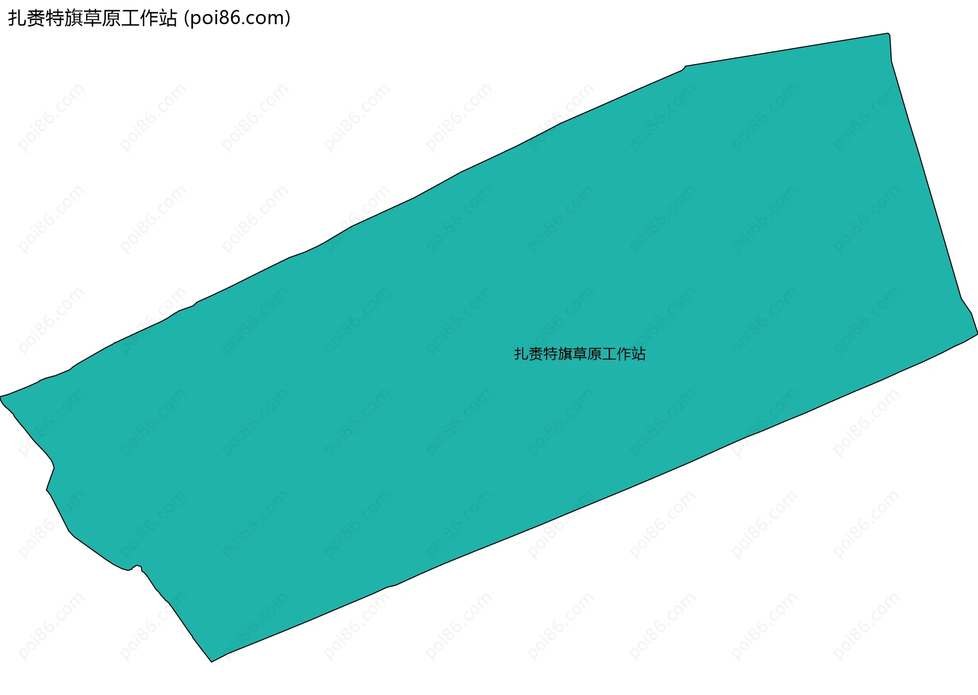 扎赉特旗草原工作站边界地图
