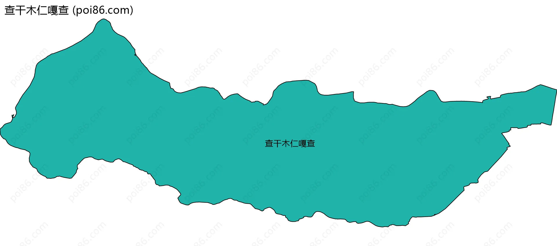 查干木仁嘎查边界地图