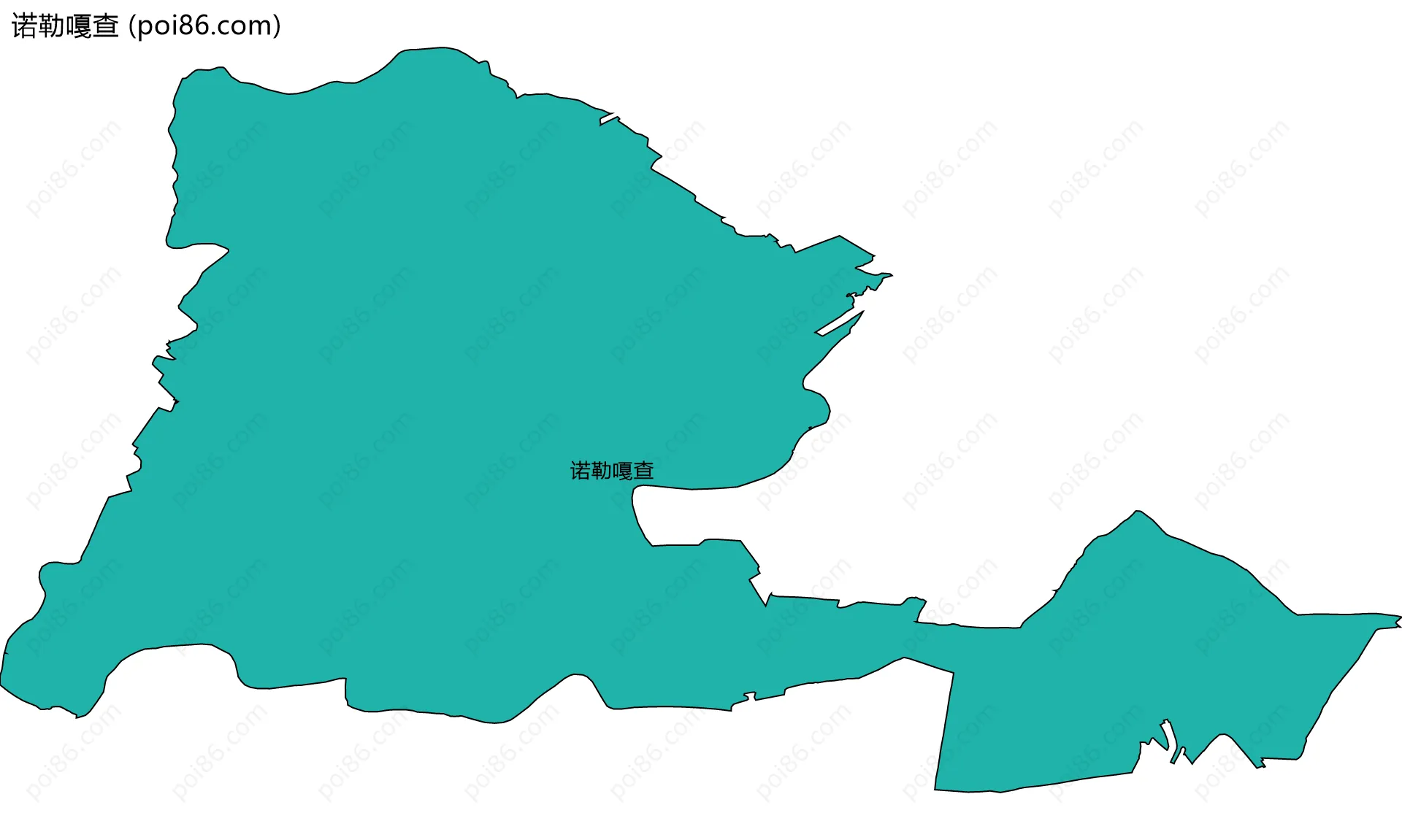 诺勒嘎查边界地图