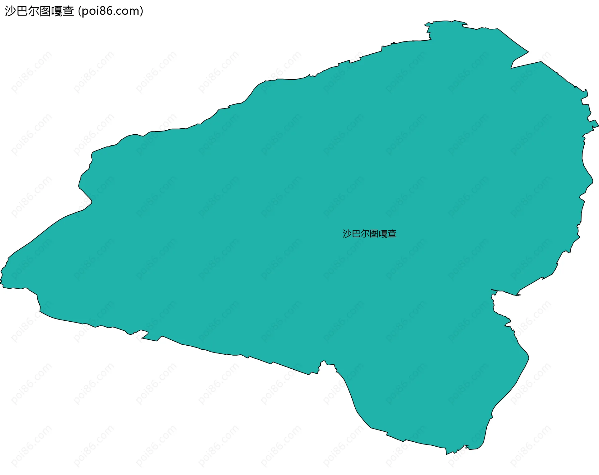 沙巴尔图嘎查边界地图