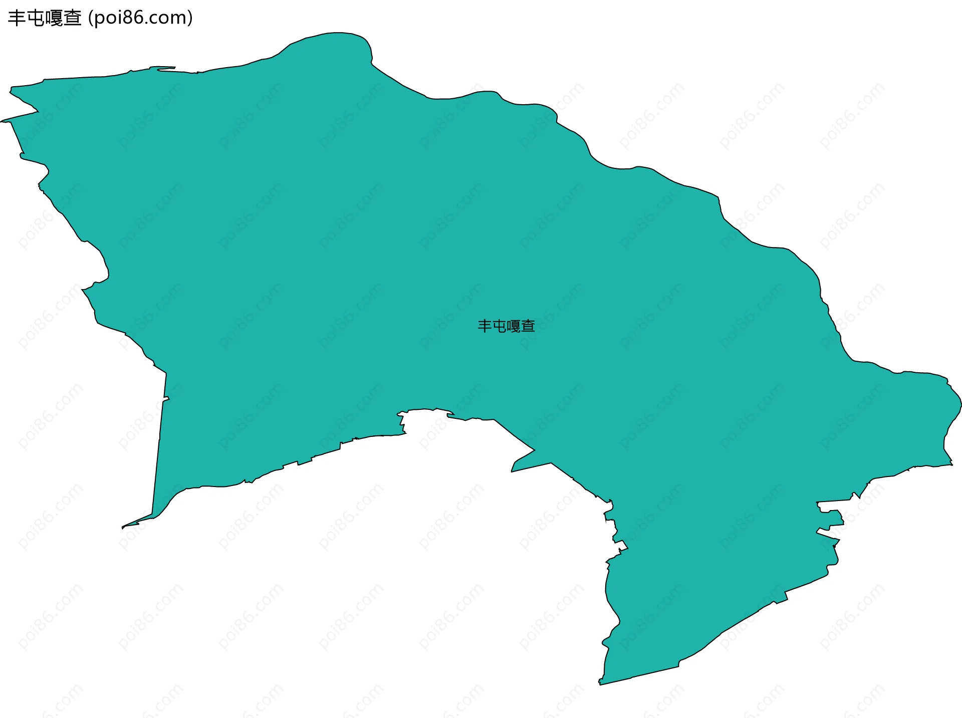 丰屯嘎查边界地图