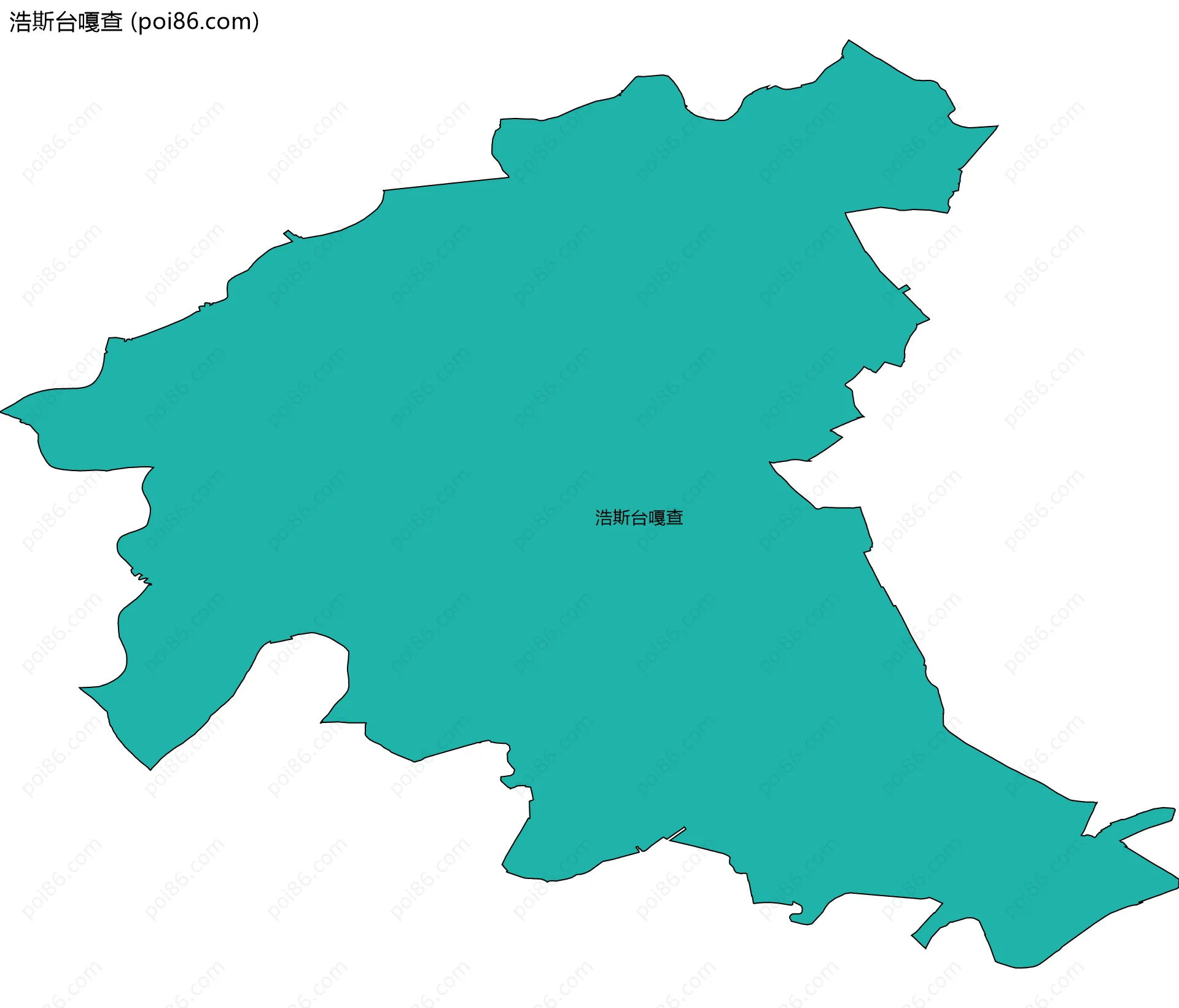 浩斯台嘎查边界地图