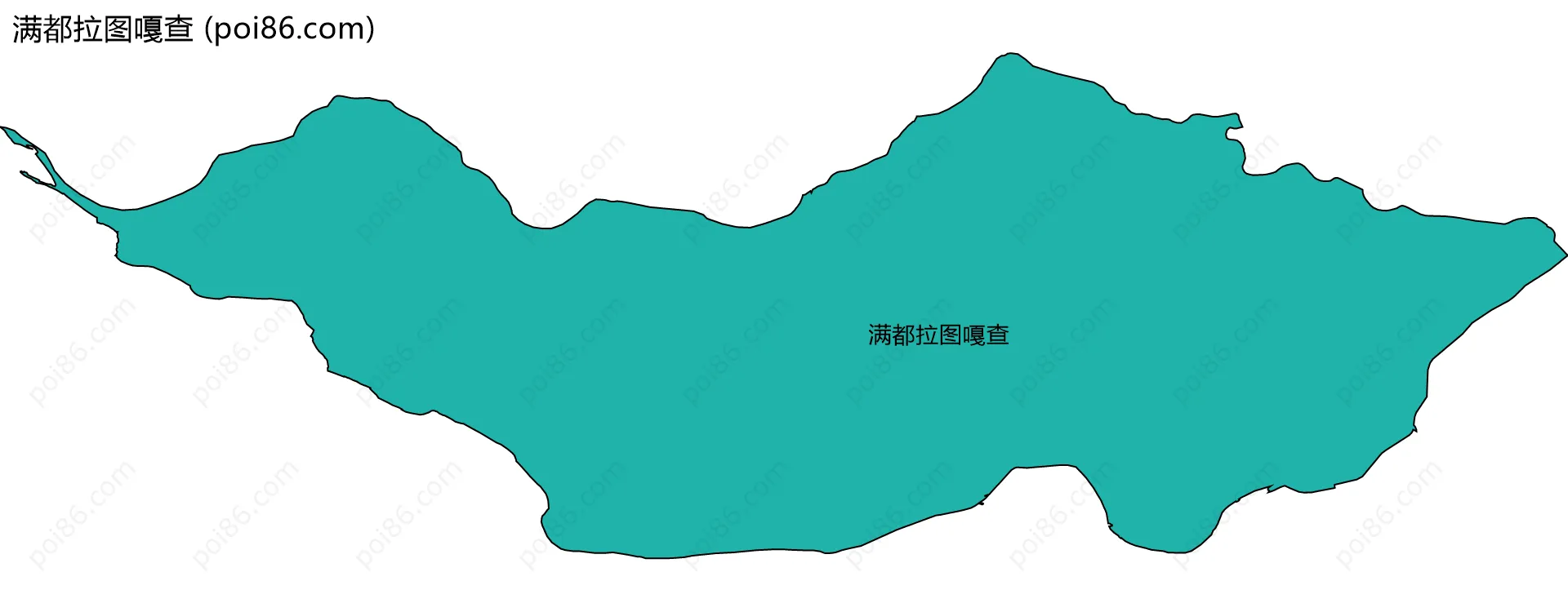 满都拉图嘎查边界地图