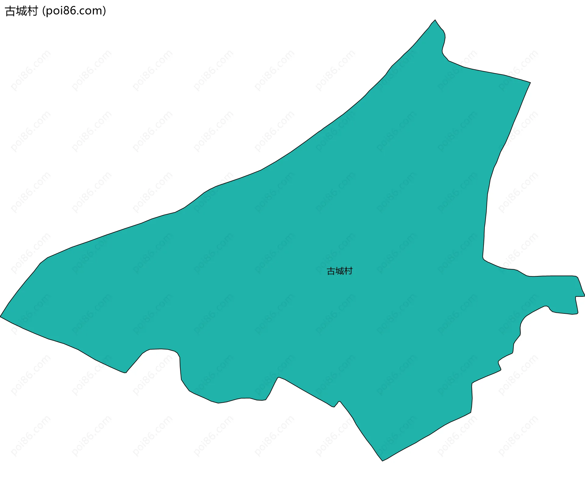 古城村边界地图