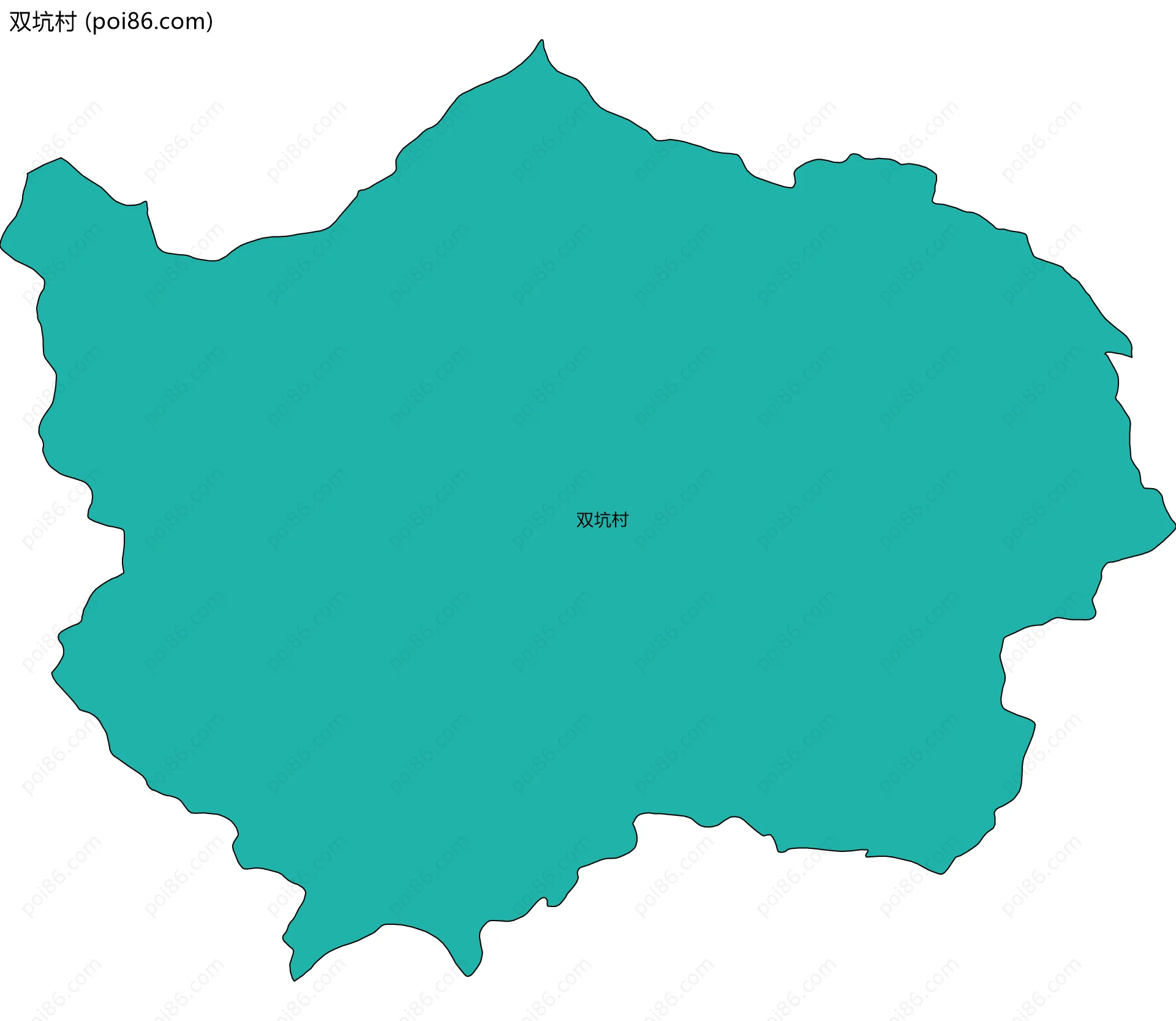 双坑村边界地图